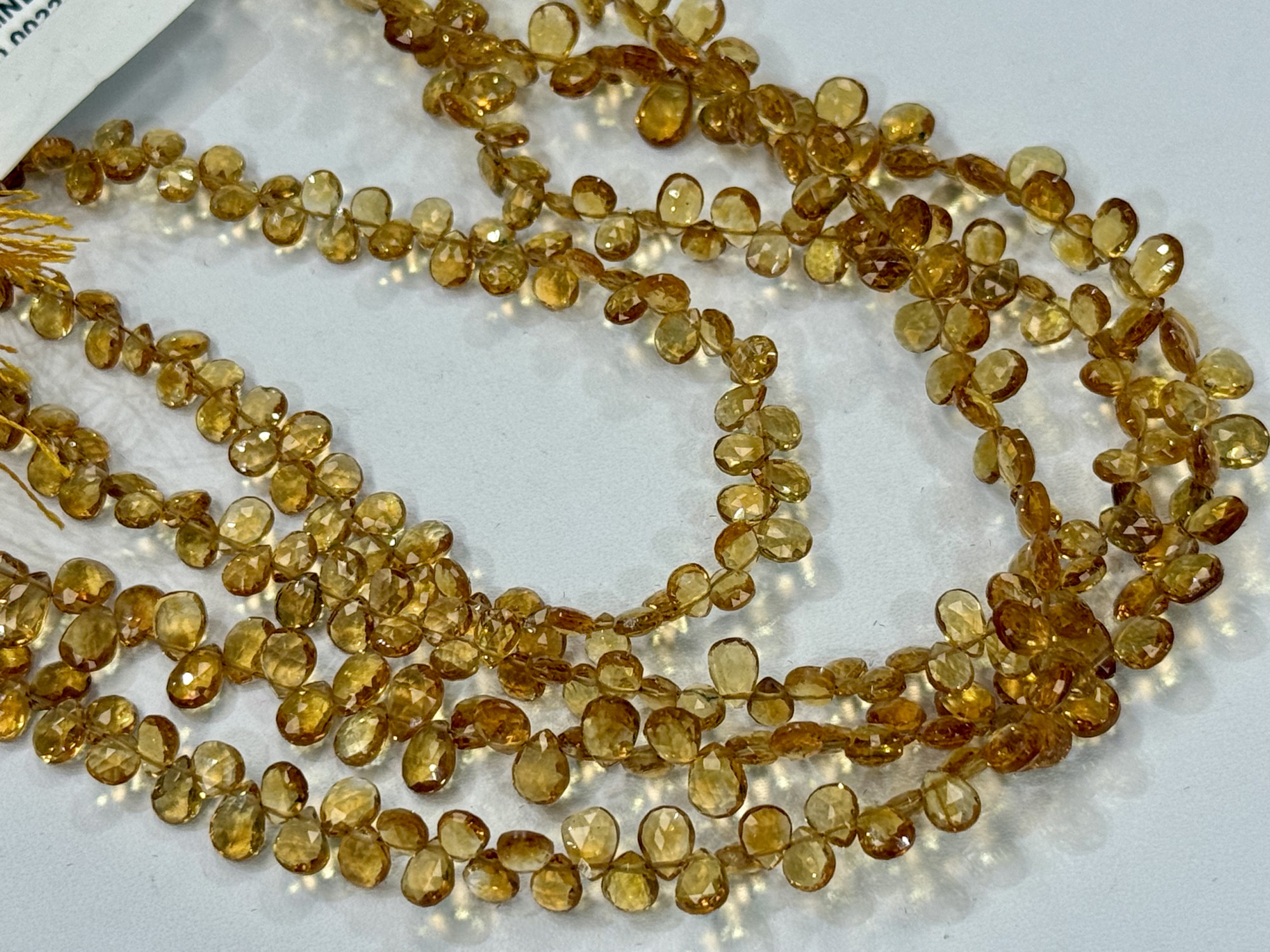 Citrine Pear Faceted