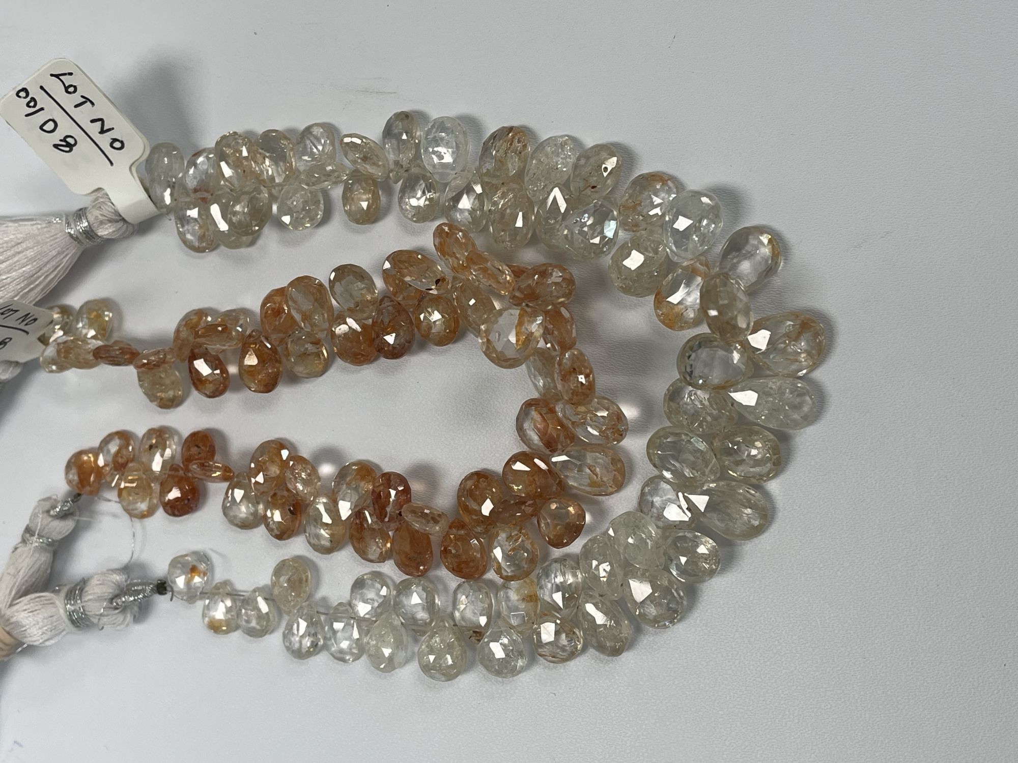 Orange Zircon Pear Faceted