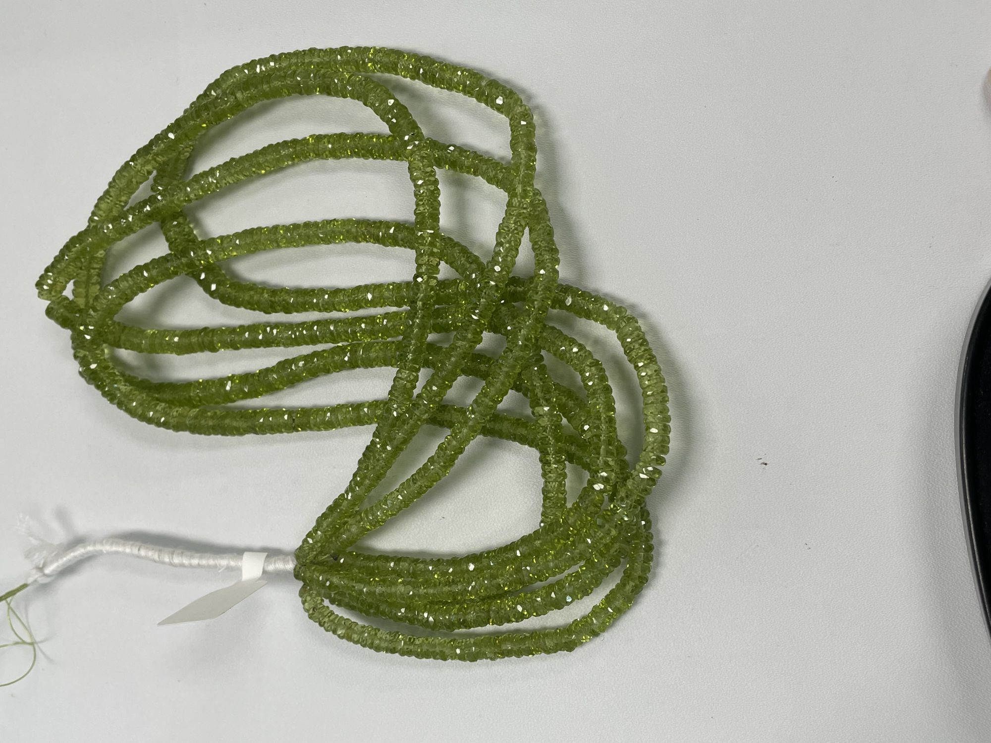 Peridot Rondelle Faceted