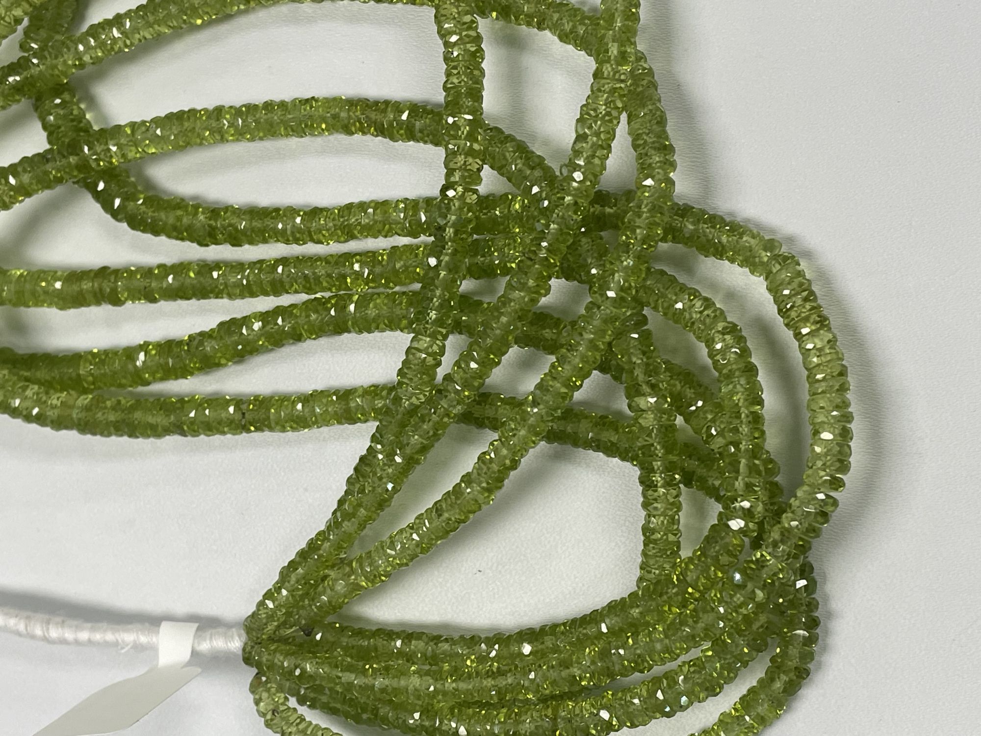 Peridot Rondelle Faceted