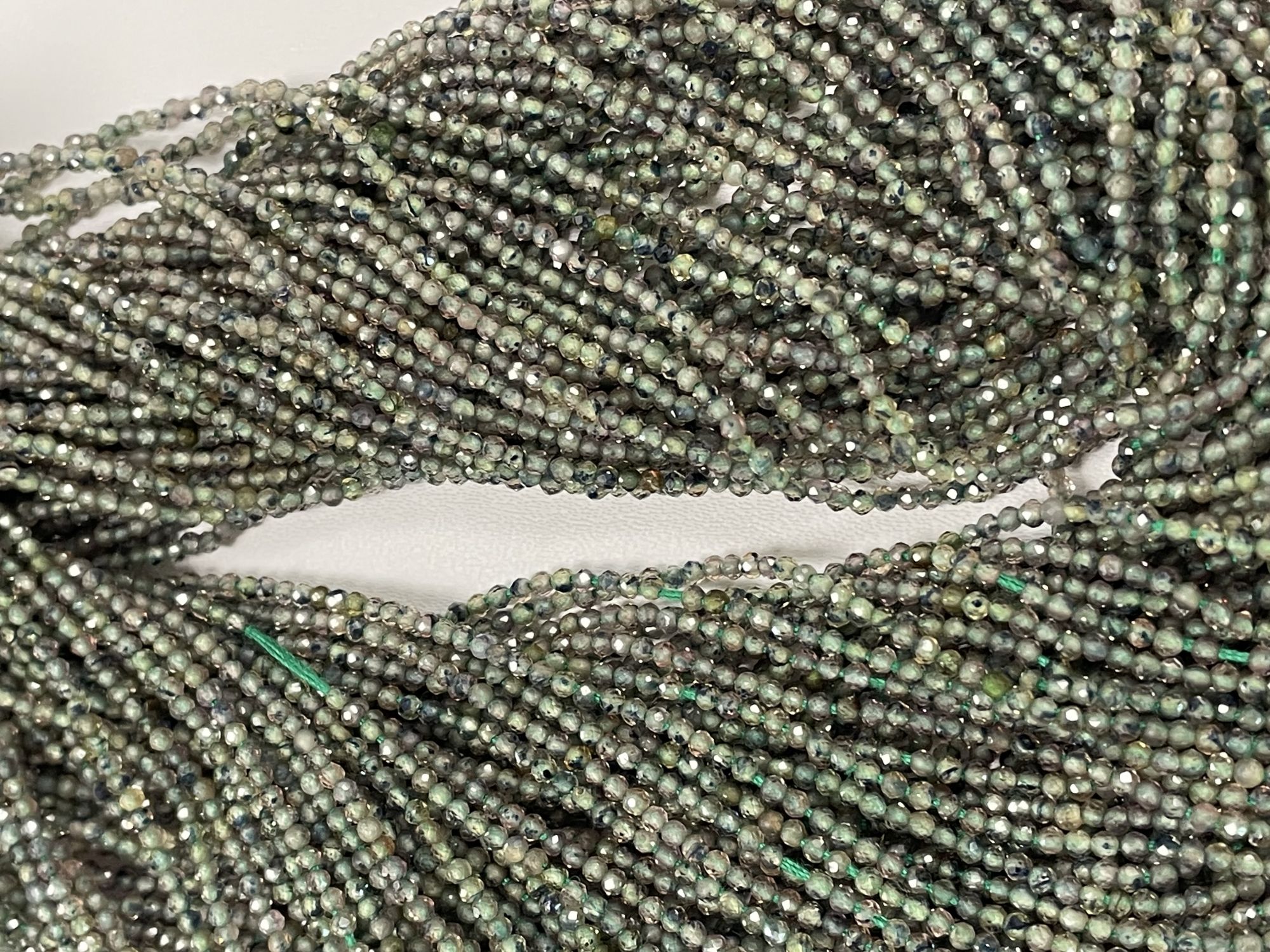 Green Sapphire Rondelle Faceted