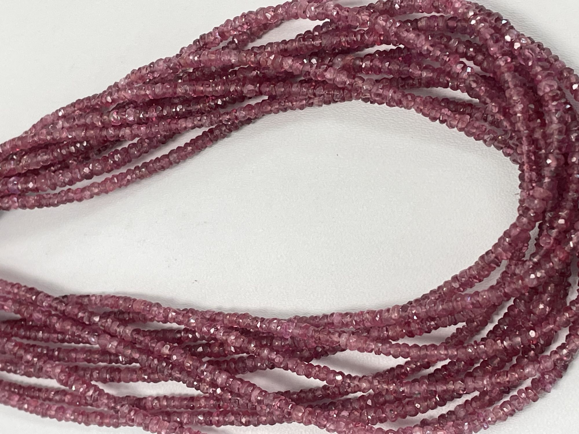 Pink Spinel Rondelle Faceted