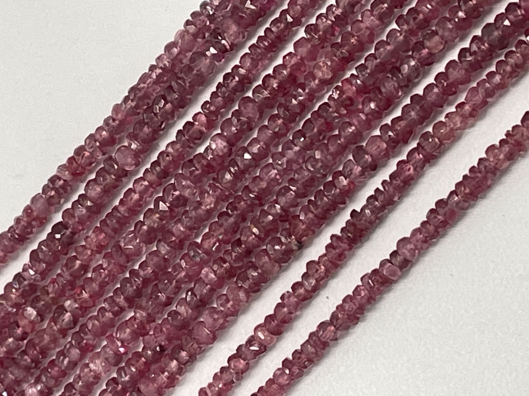 Pink Spinel Rondelle Faceted