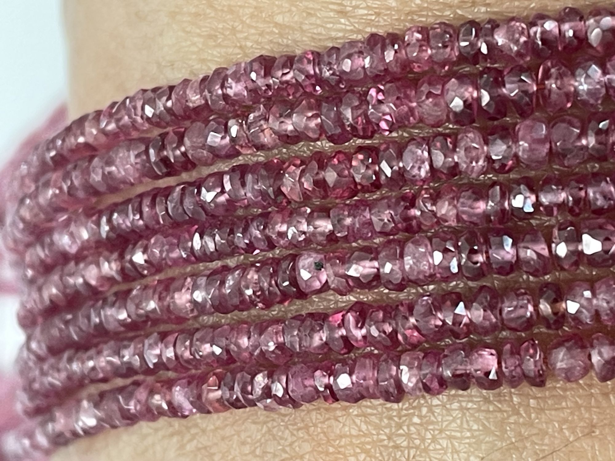 Pink Spinel Rondelle Faceted
