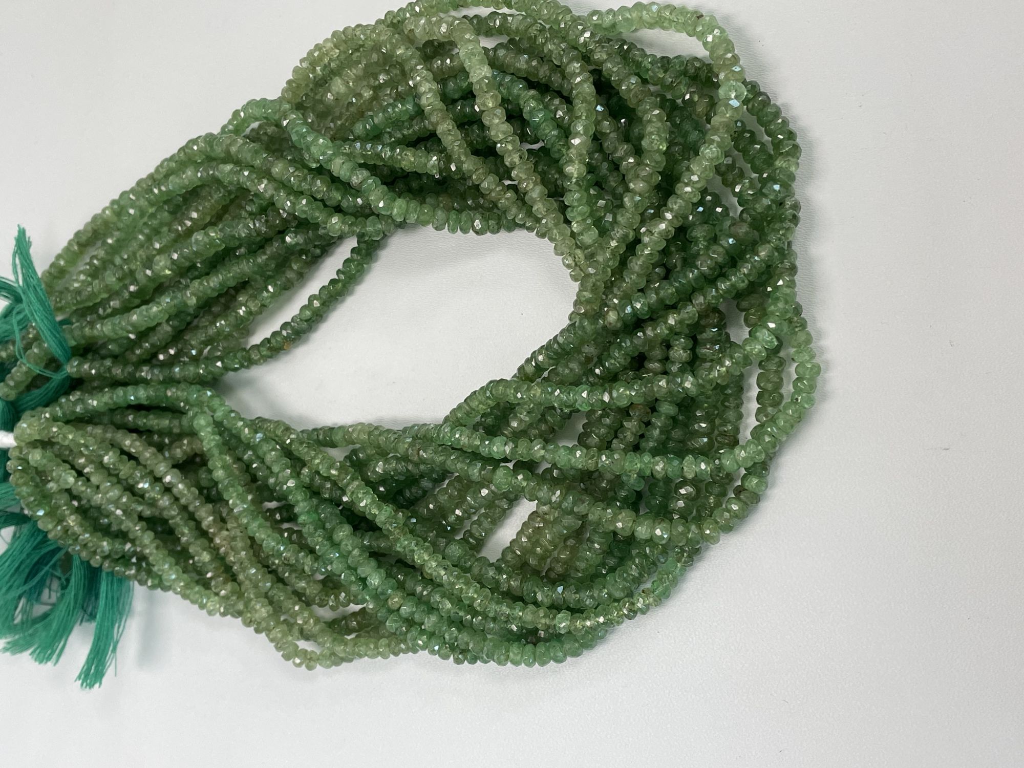 Tsavorite Rondelle Faceted