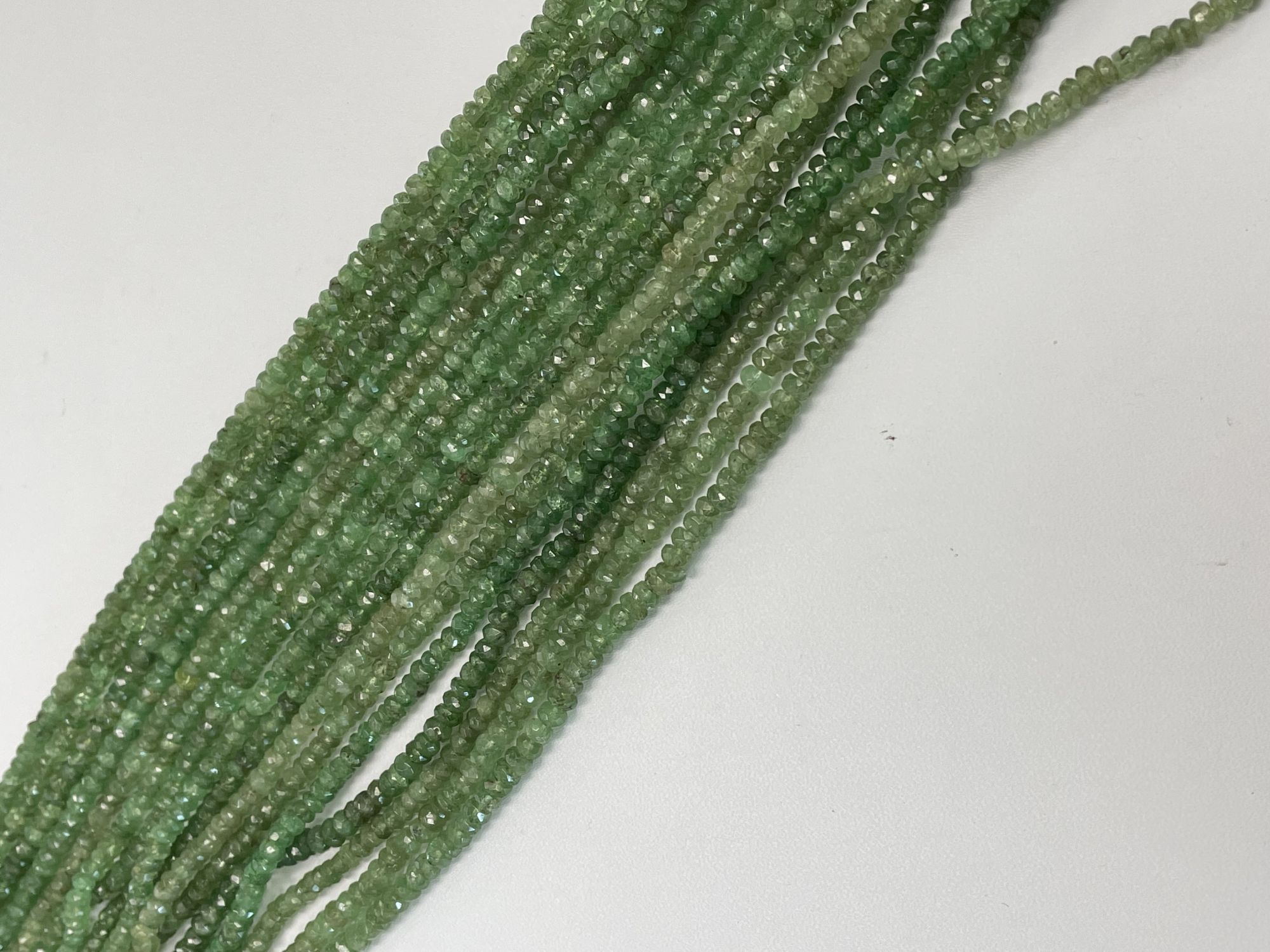 Tsavorite Rondelle Faceted