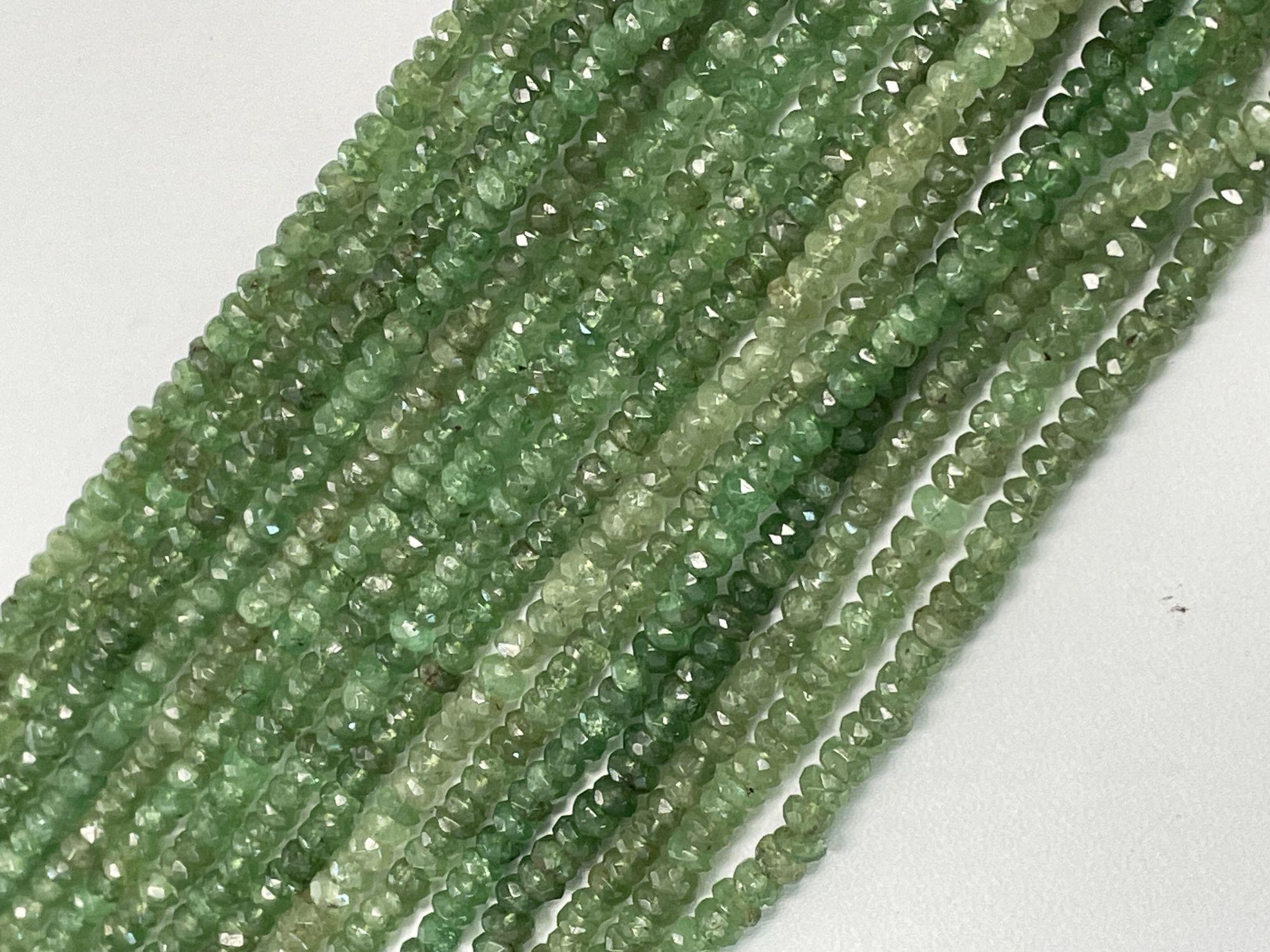 Tsavorite Rondelle Faceted