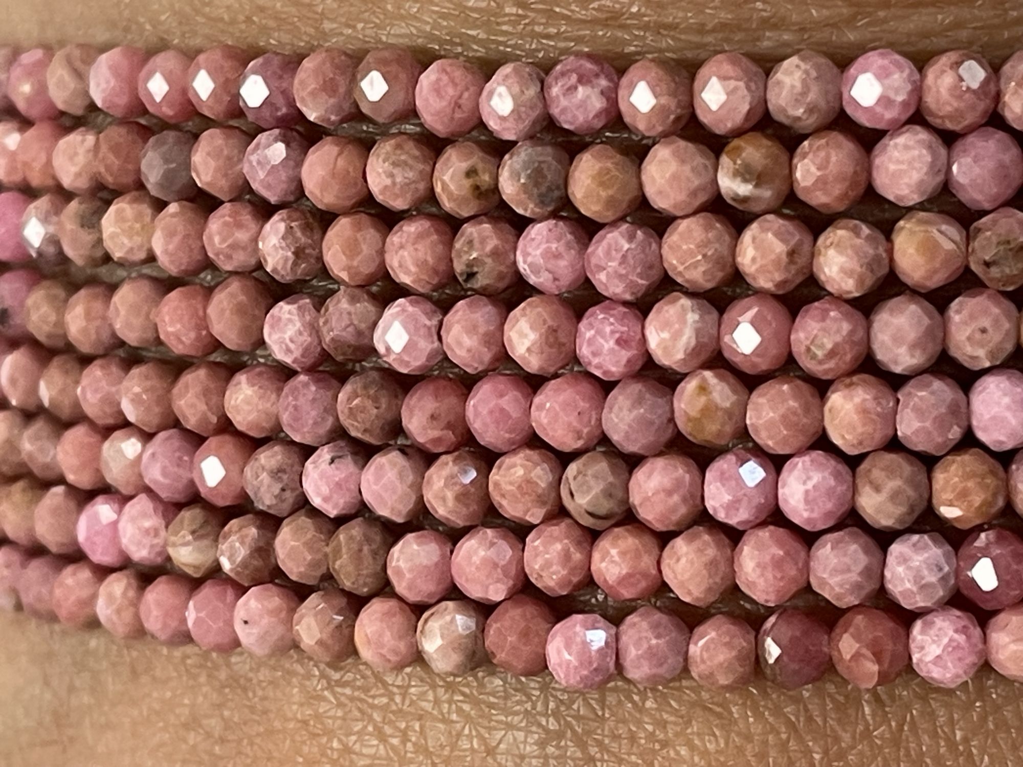 Rhodolite Rondelle Faceted