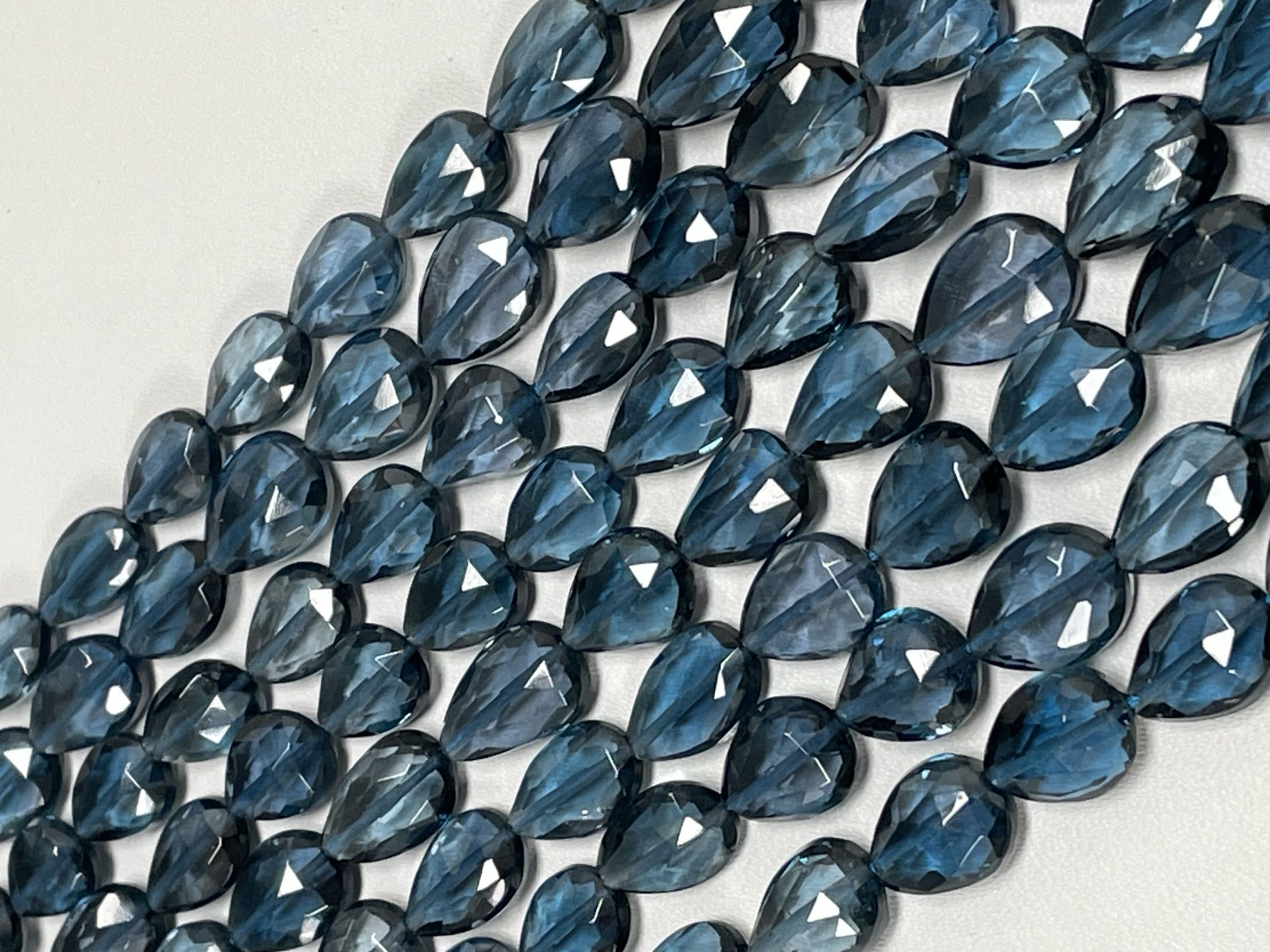 London Blue Topaz Pear Faceted
