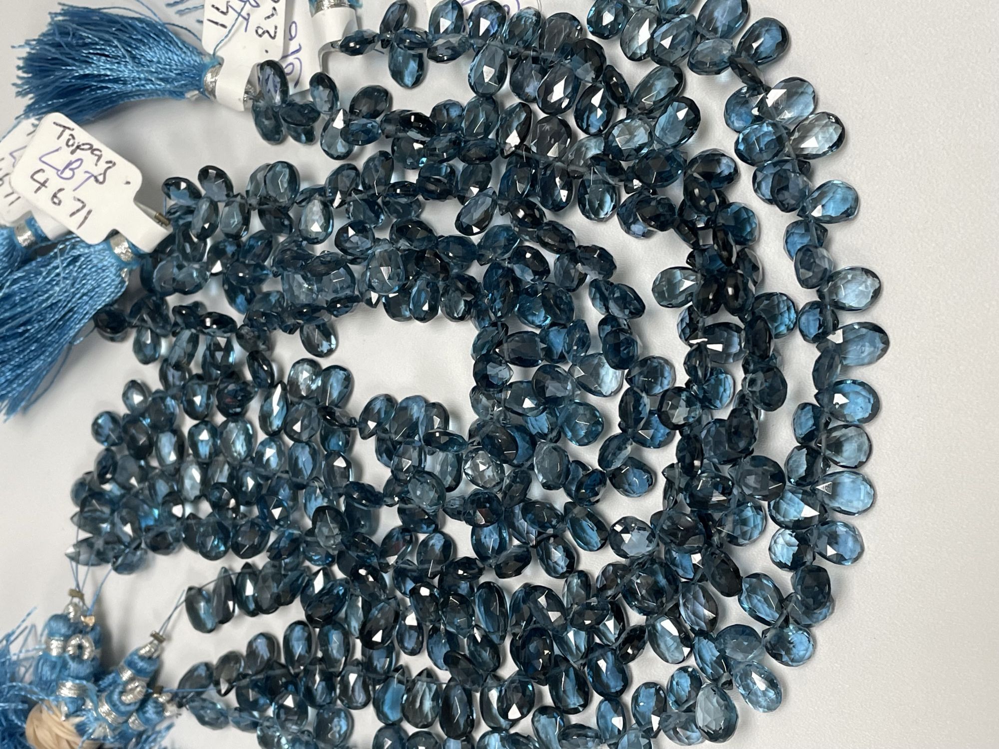 London Blue Topaz Pear Faceted