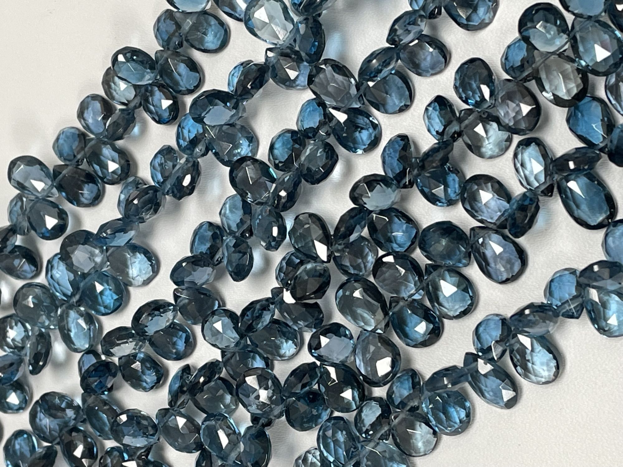 London Blue Topaz Pear Faceted