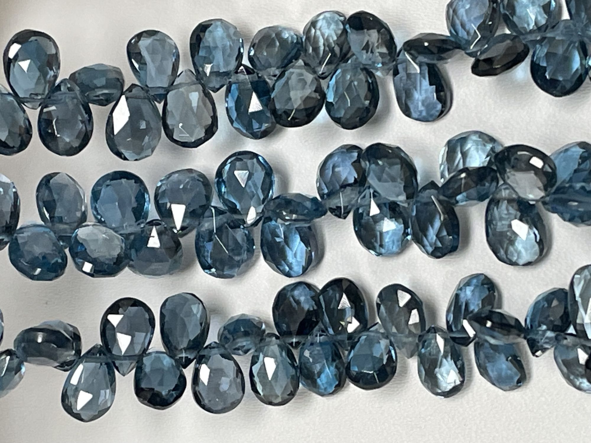 London Blue Topaz Pear Faceted
