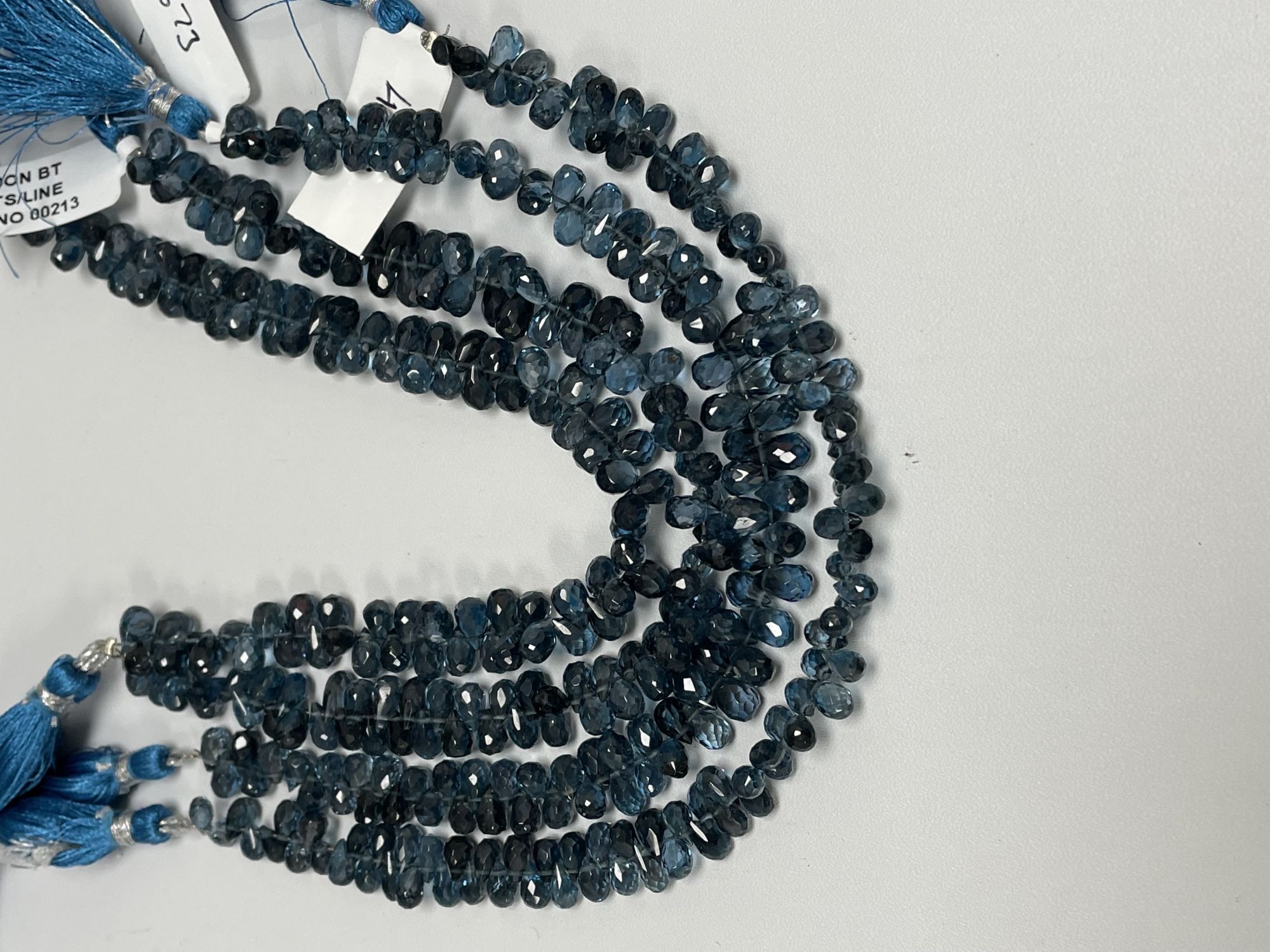 London Blue Topaz Drop Faceted