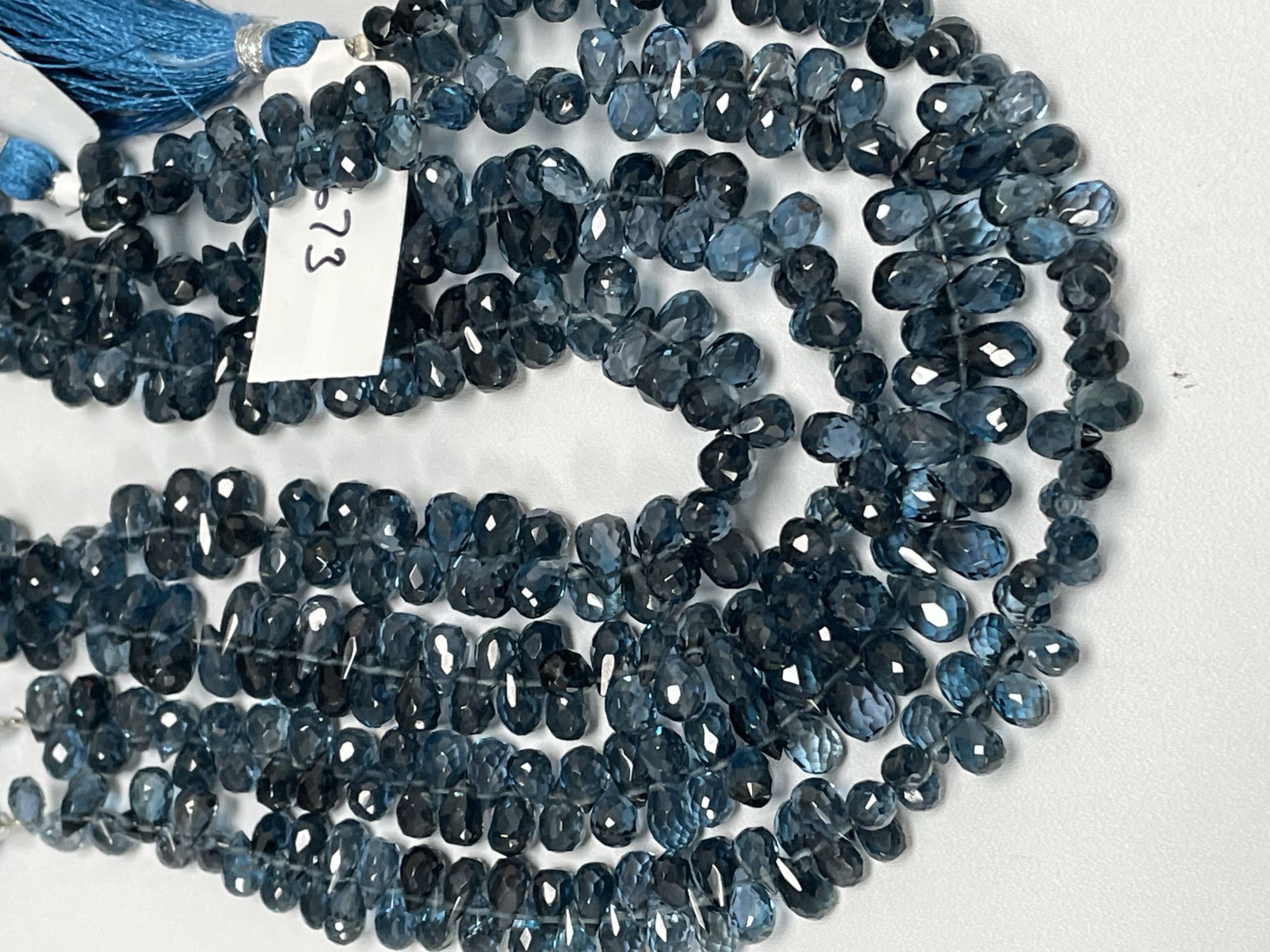 London Blue Topaz Drop Faceted