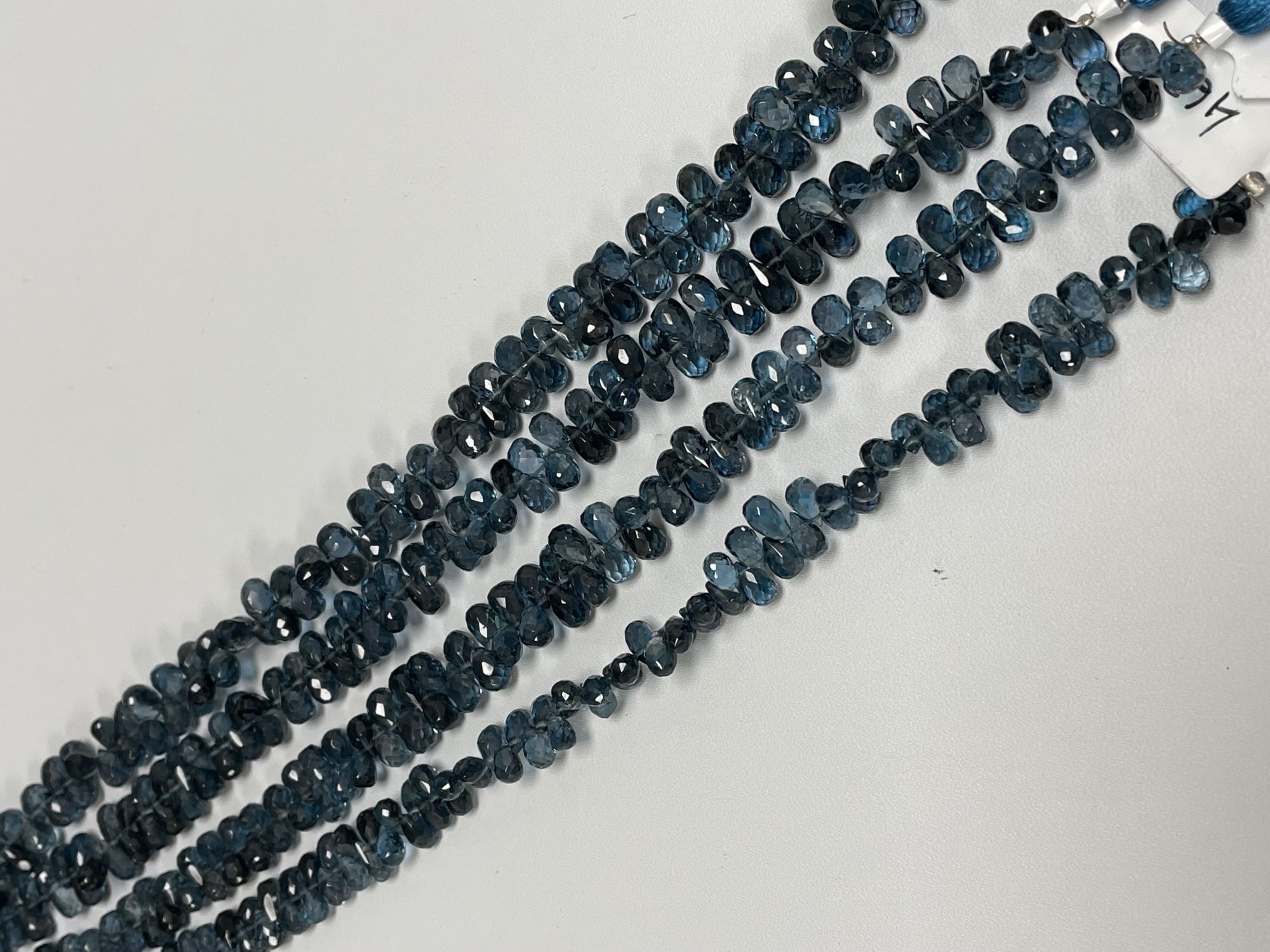 London Blue Topaz Drop Faceted