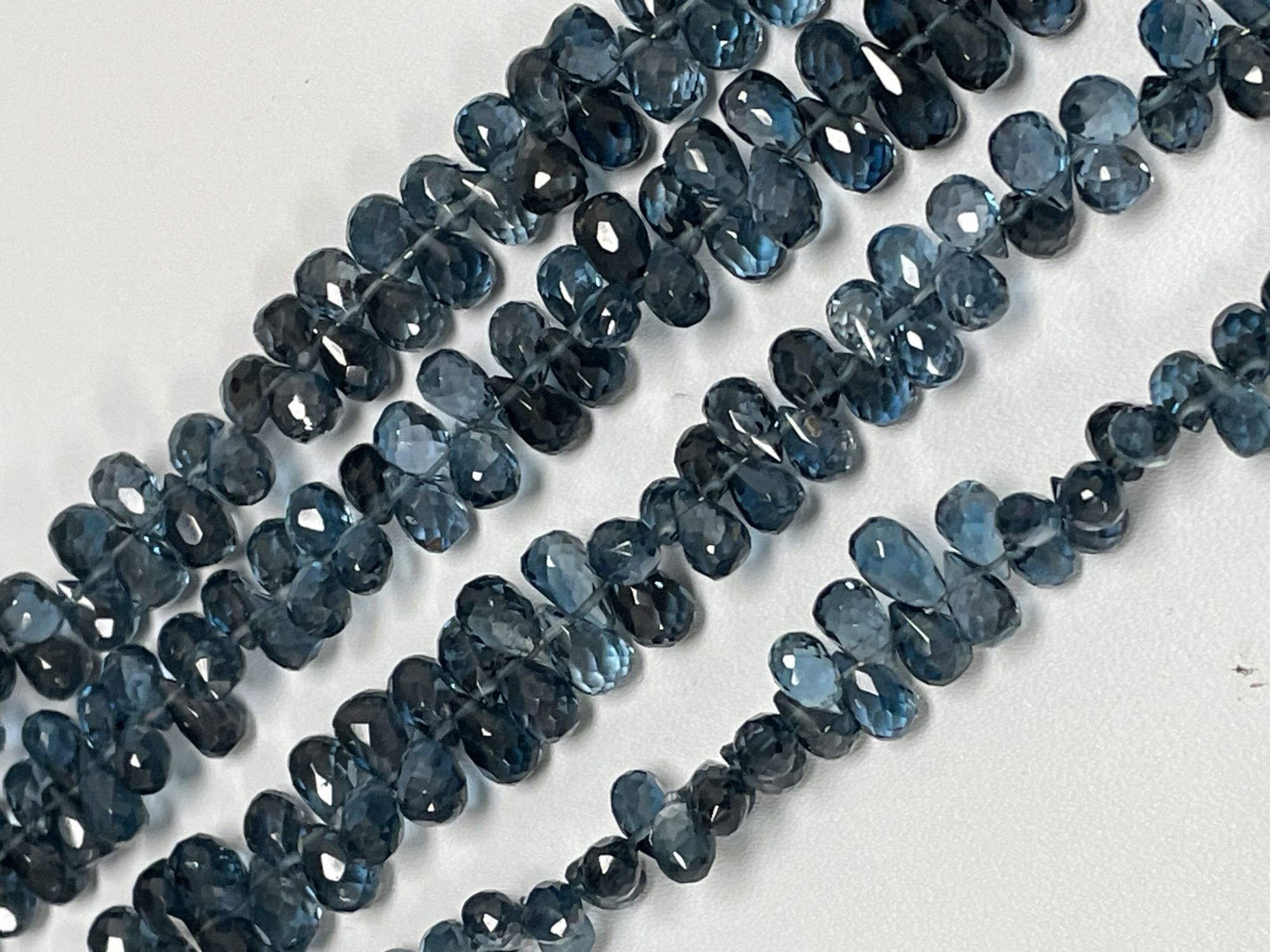 London Blue Topaz Drop Faceted