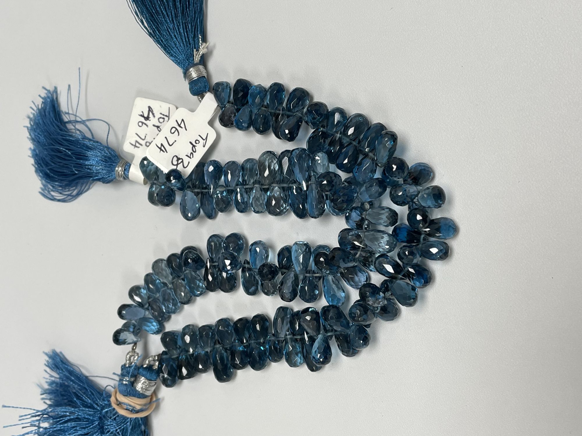 London Blue Topaz Drop Faceted