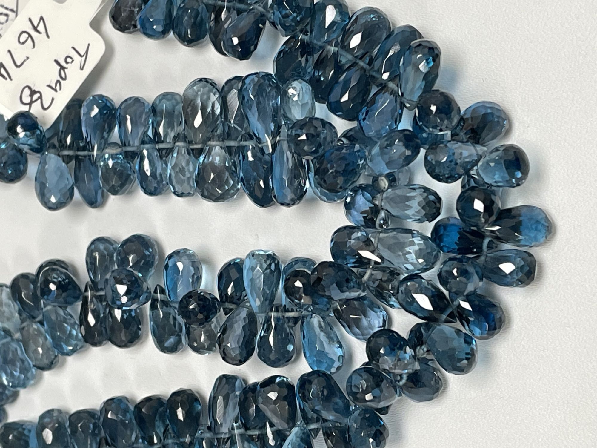 London Blue Topaz Drop Faceted