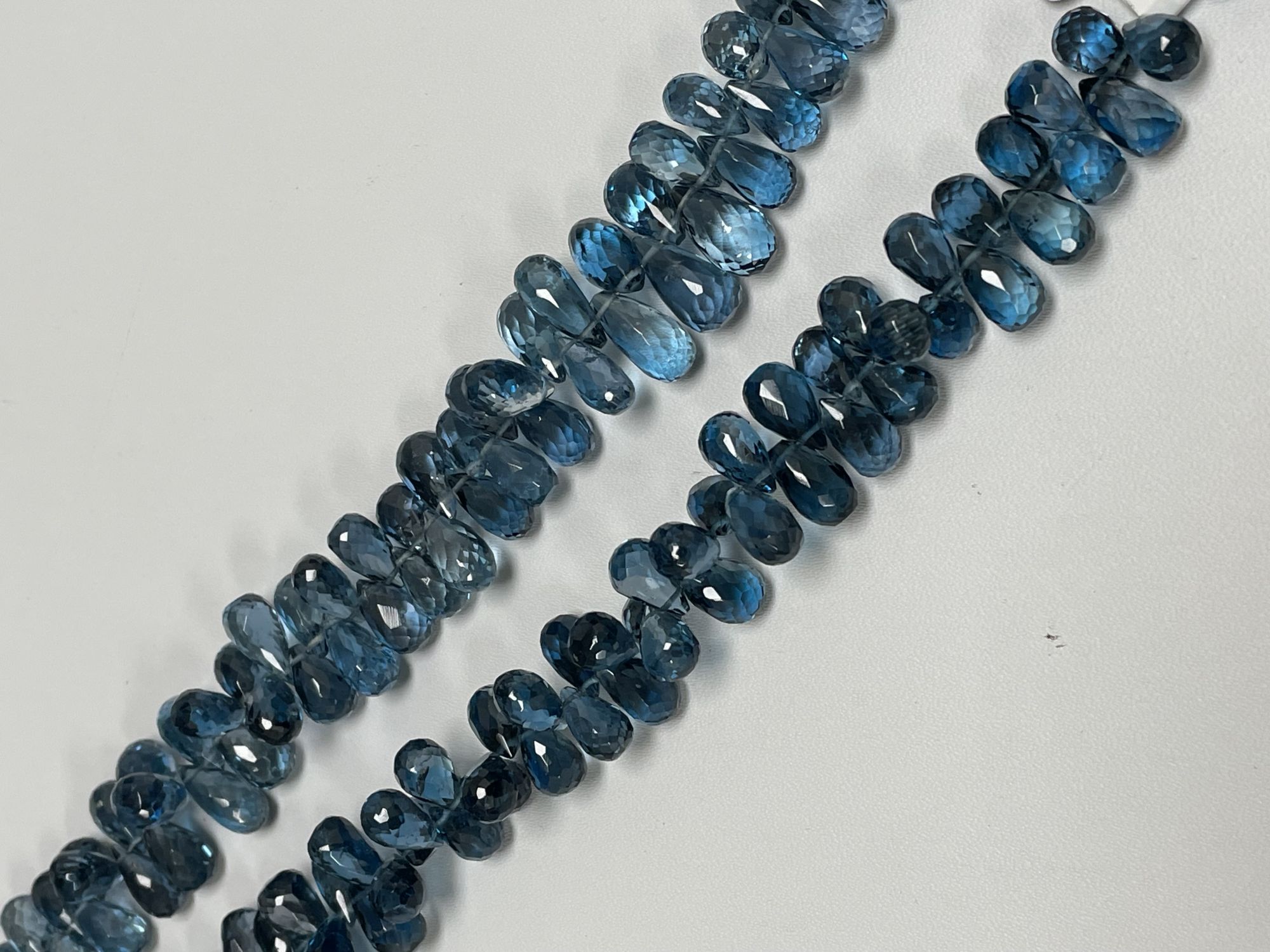 London Blue Topaz Drop Faceted
