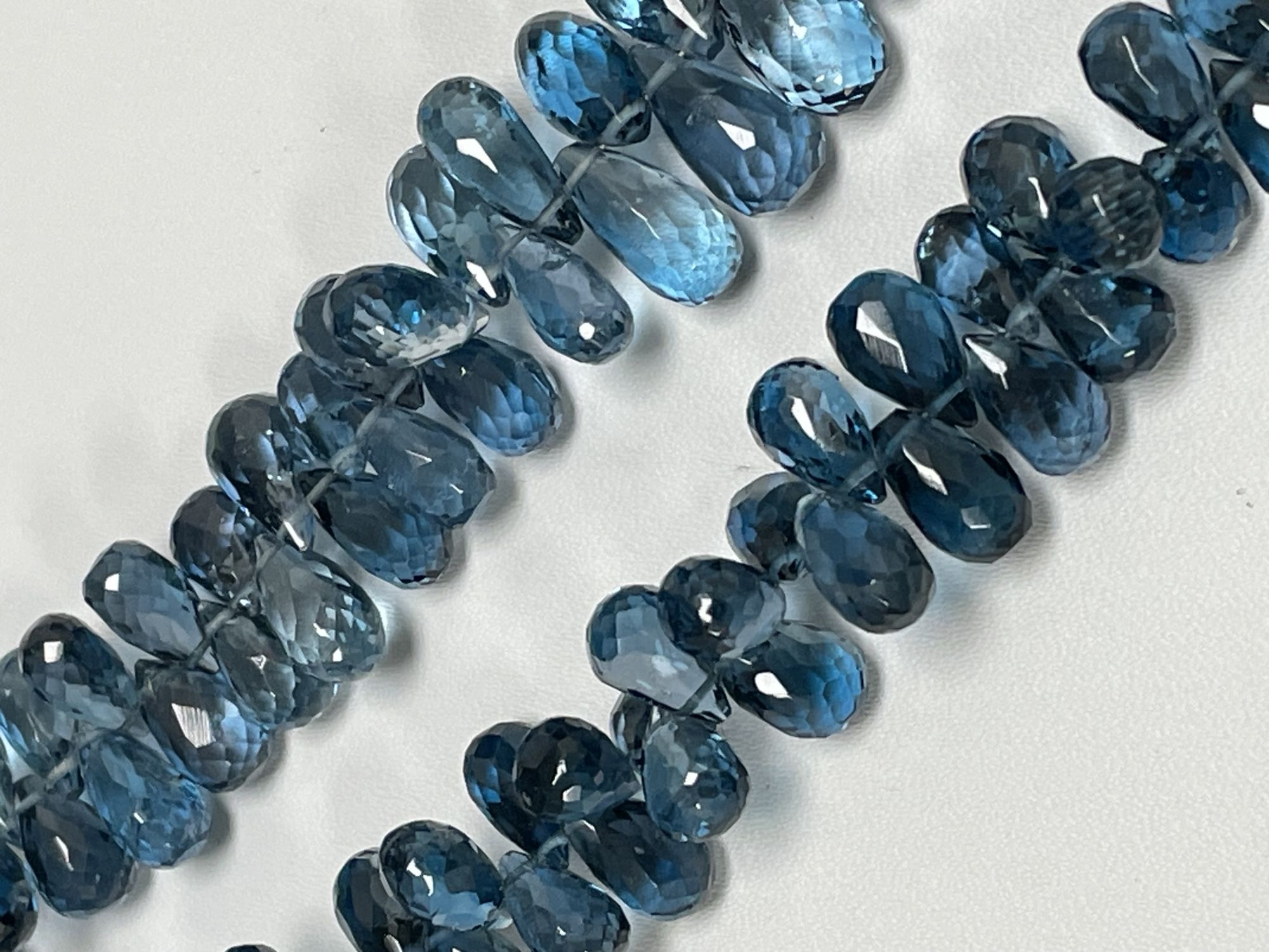 London Blue Topaz Drop Faceted
