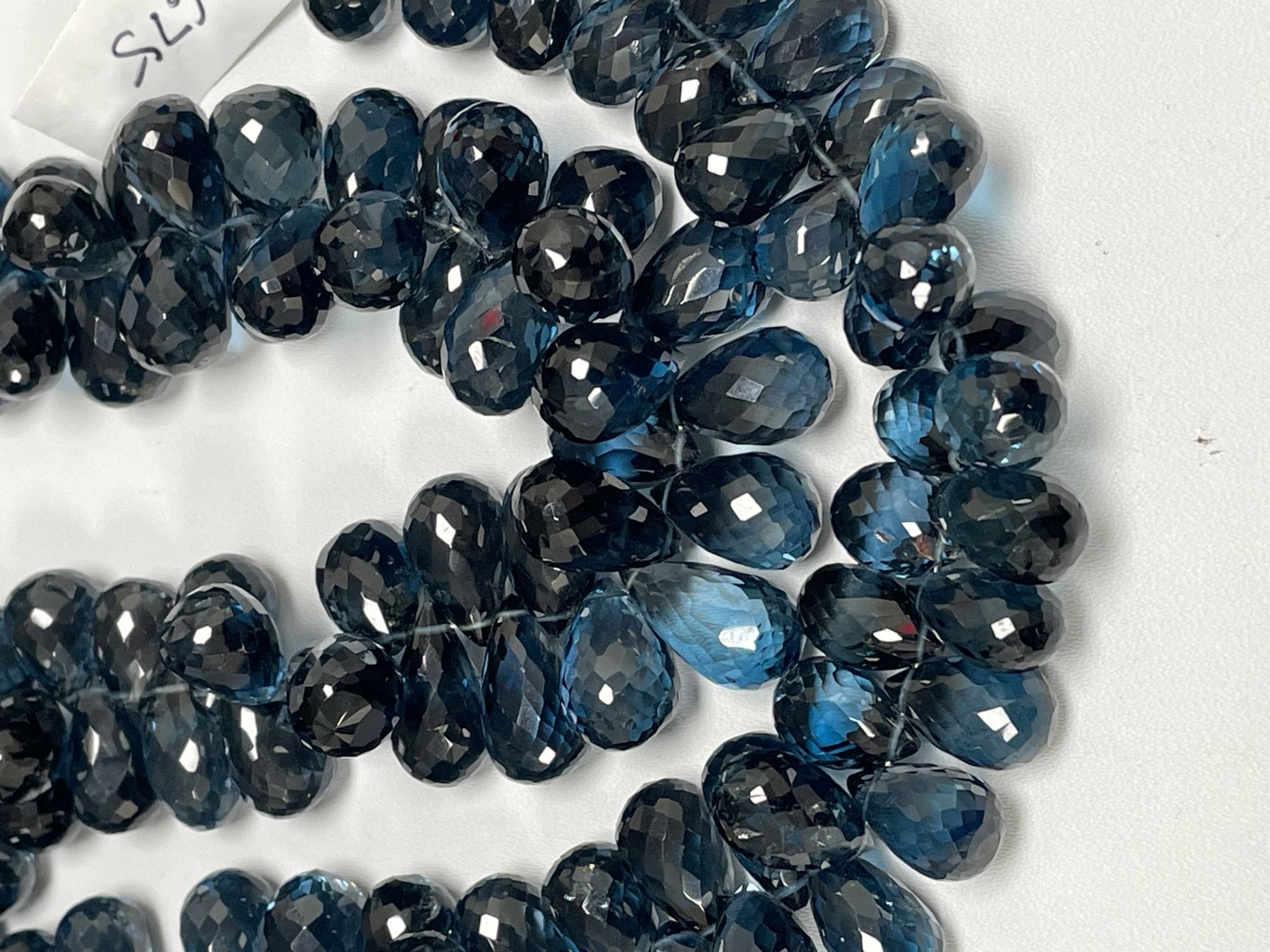 London Blue Topaz Drop Faceted