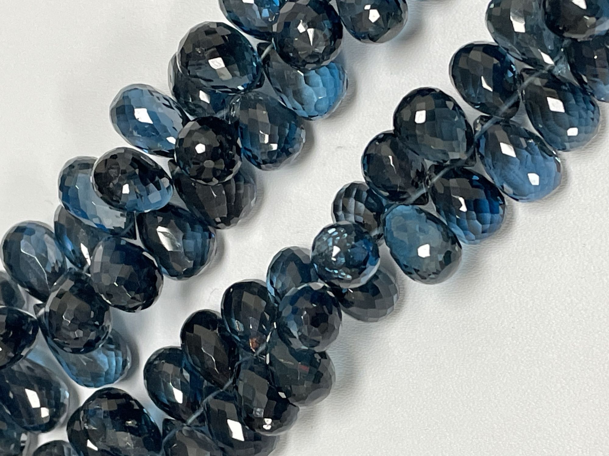 London Blue Topaz Drop Faceted