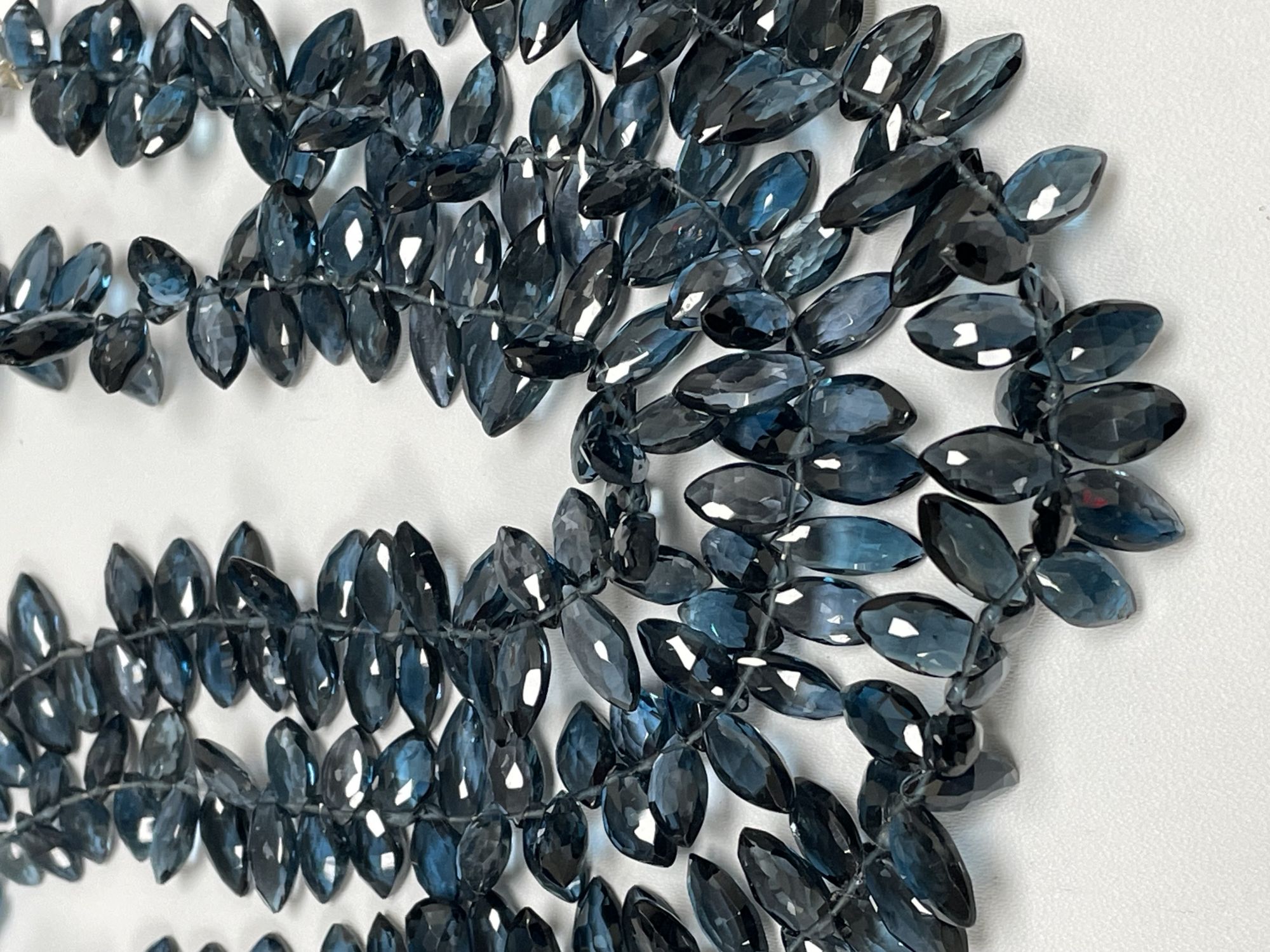 London Blue Topaz Marquise Faceted