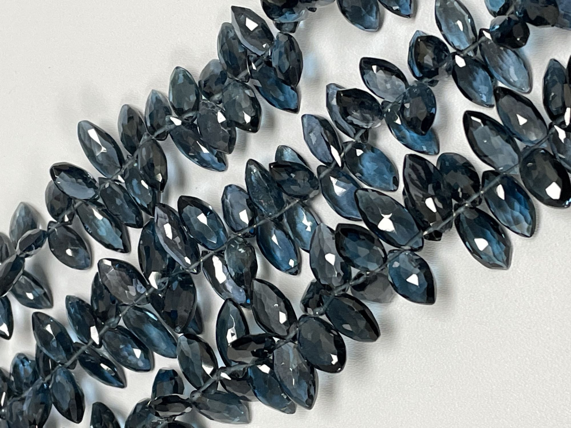 London Blue Topaz Marquise Faceted