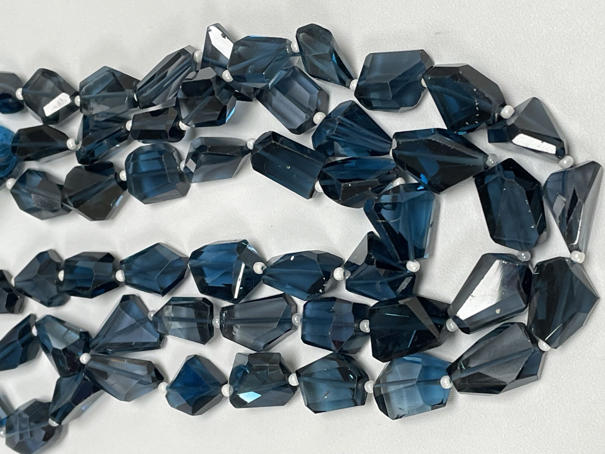 London Blue Topaz Nugget Faceted