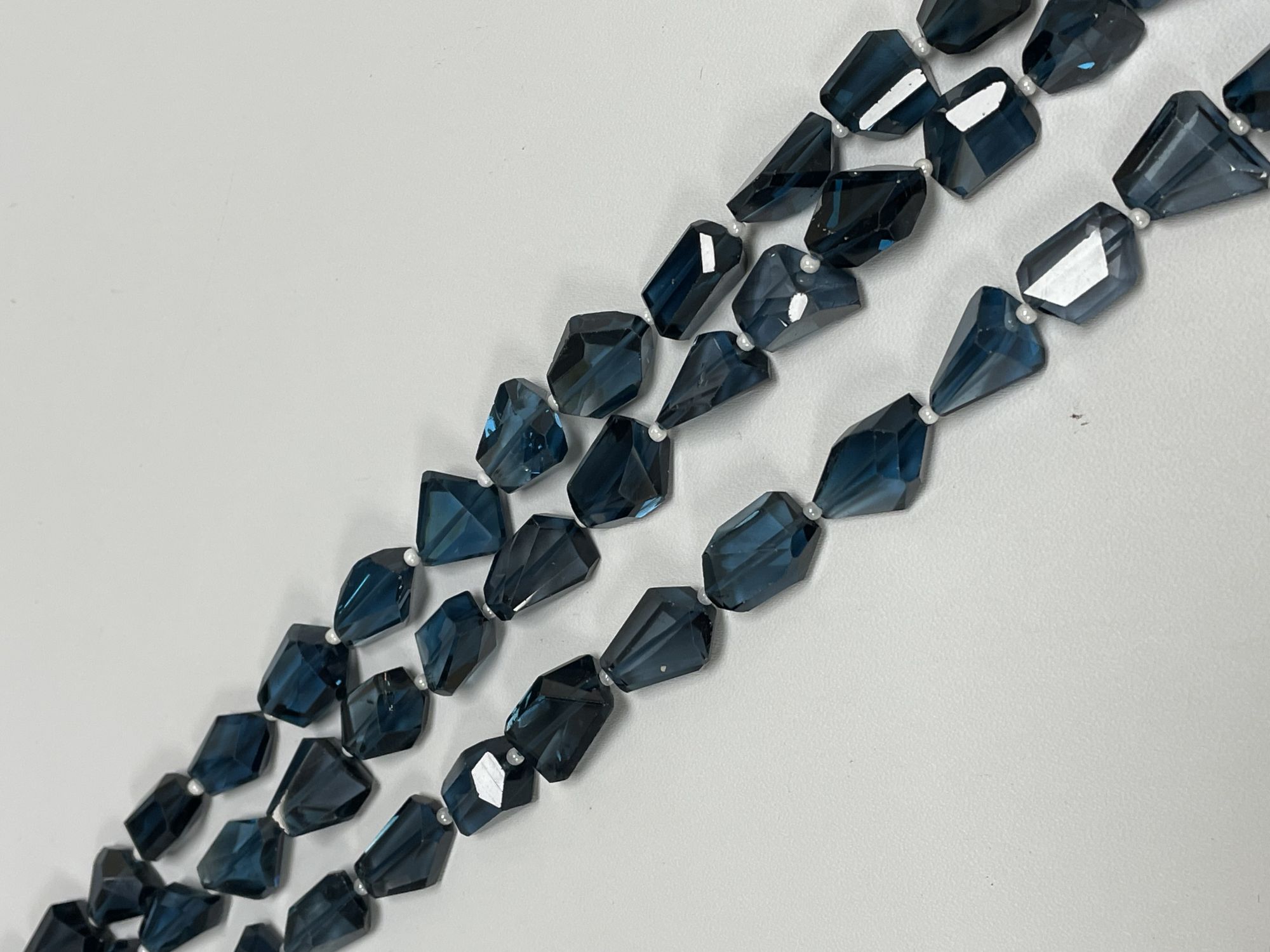 London Blue Topaz Nugget Faceted