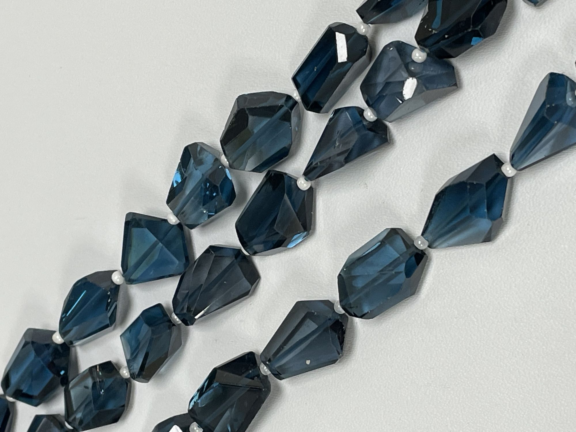 London Blue Topaz Nugget Faceted