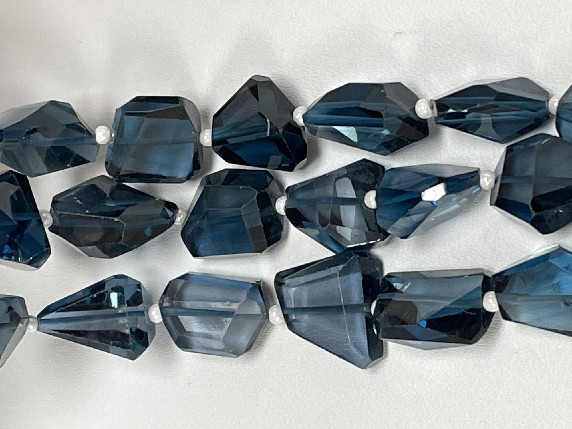 London Blue Topaz Nugget Faceted