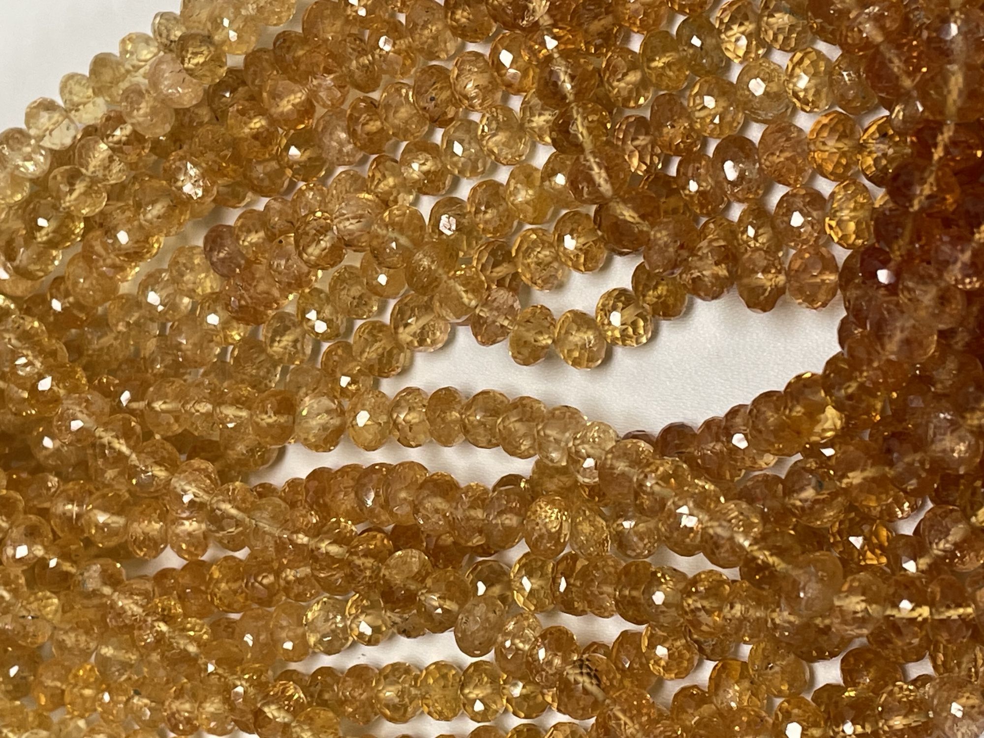 Imperial Topaz Rondelle Faceted