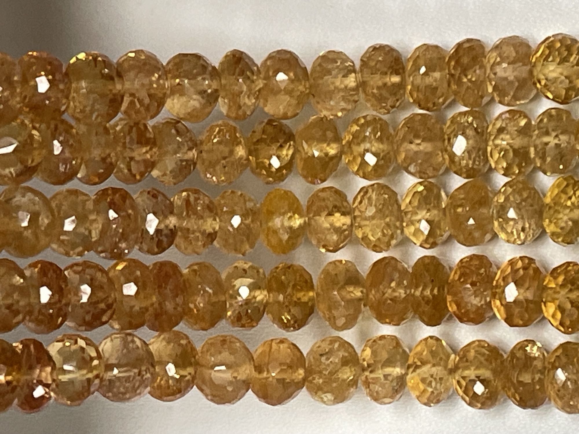 Imperial Topaz Rondelle Faceted