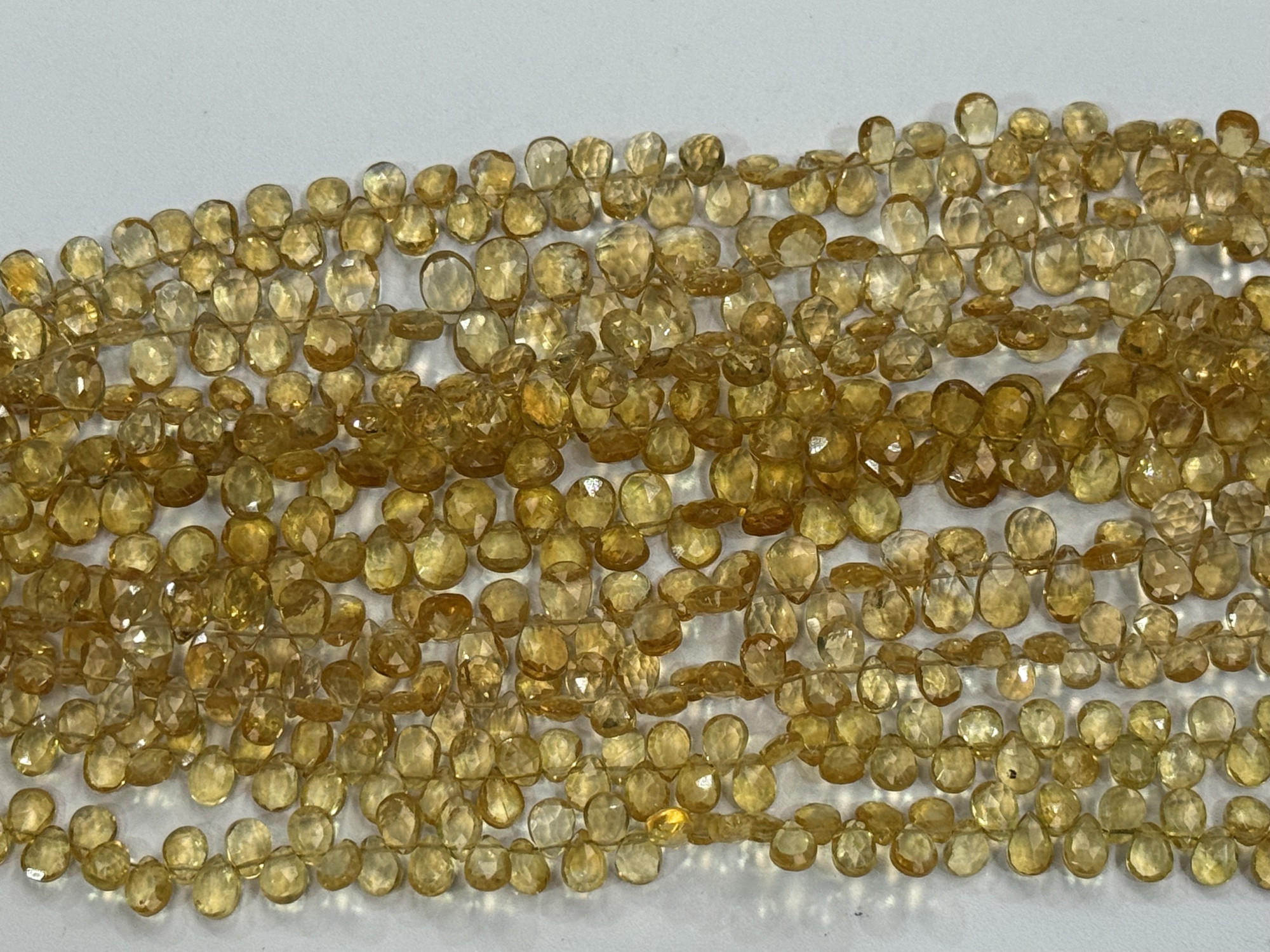 Citrine Pear Faceted