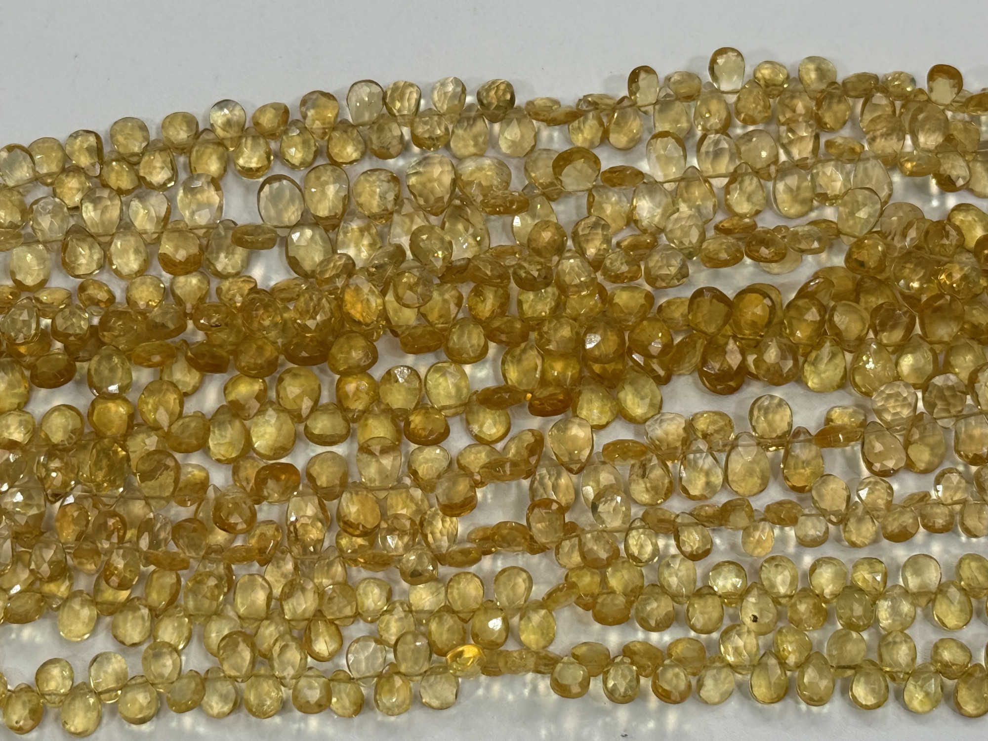 Citrine Pear Faceted