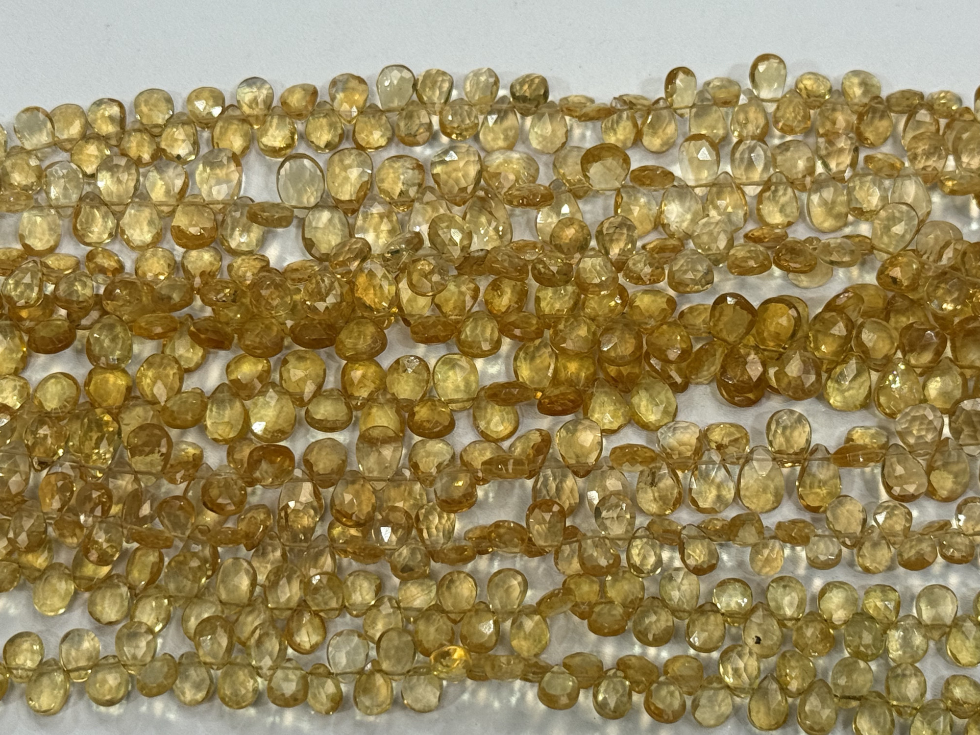 Citrine Pear Faceted