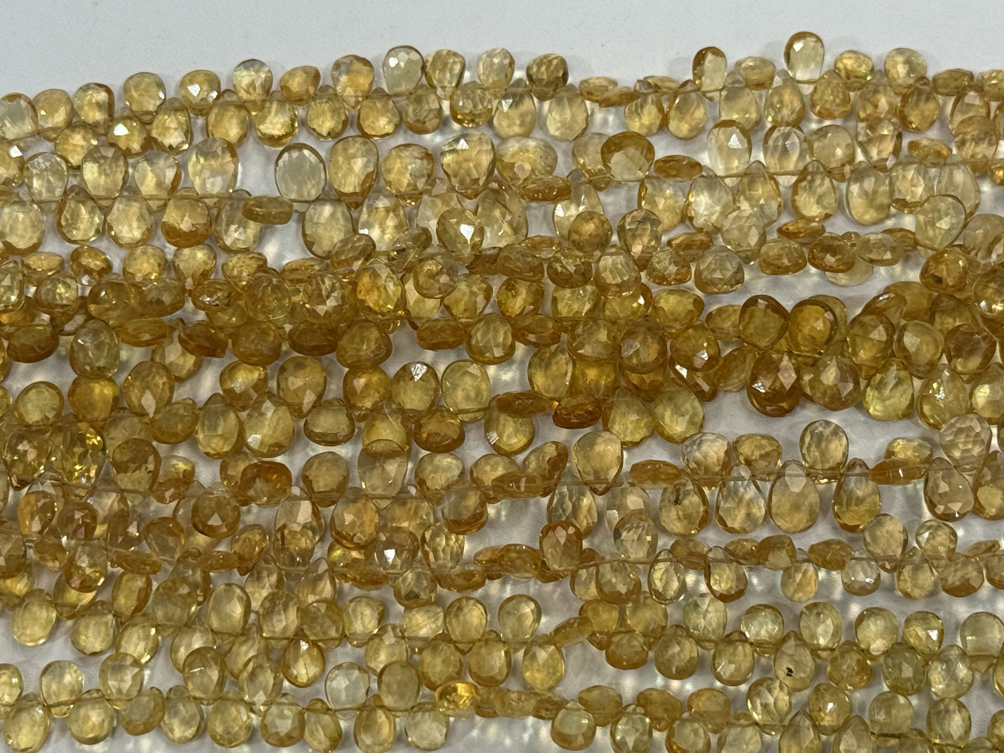 Citrine Pear Faceted