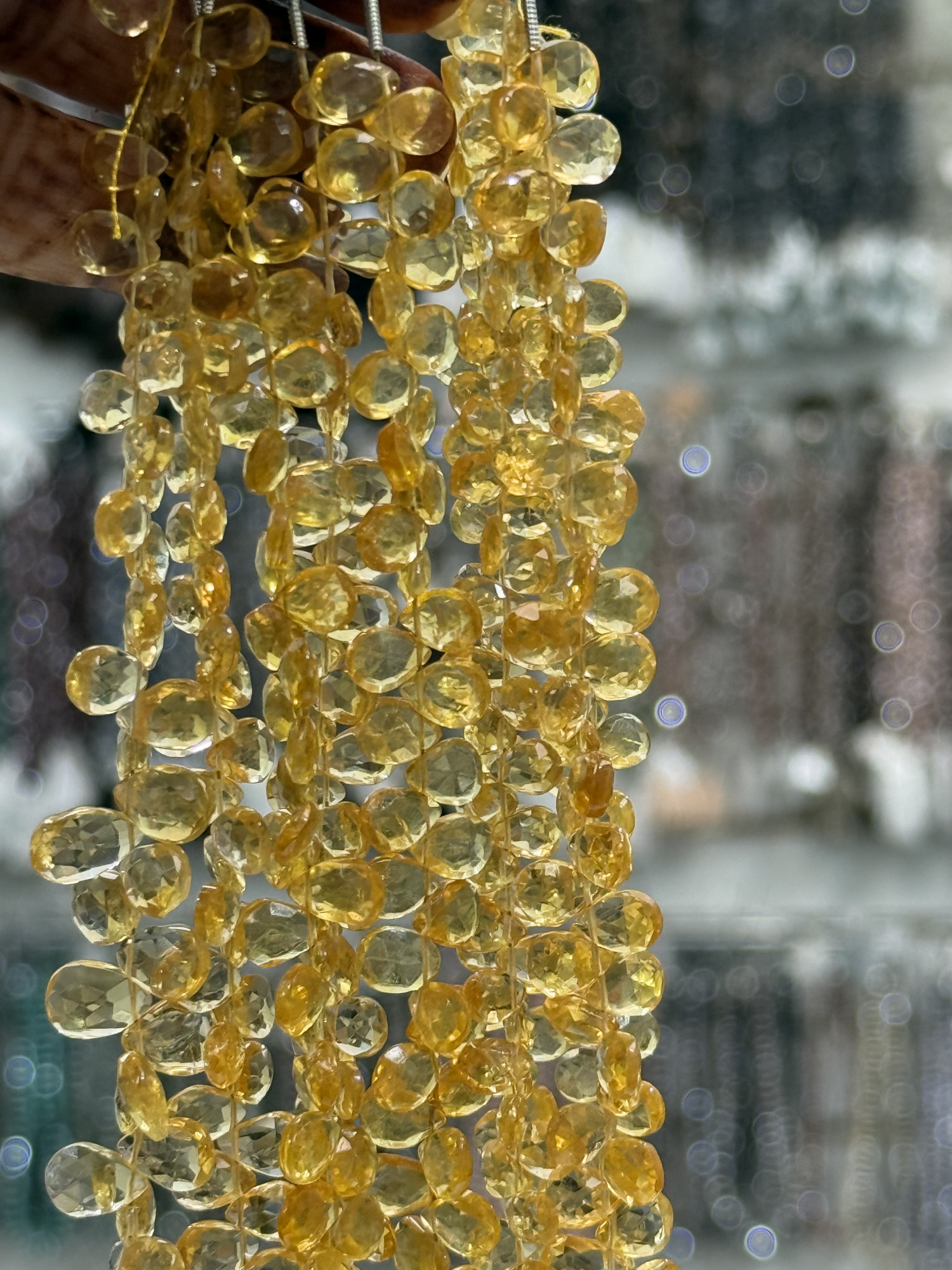 Citrine Pear Faceted