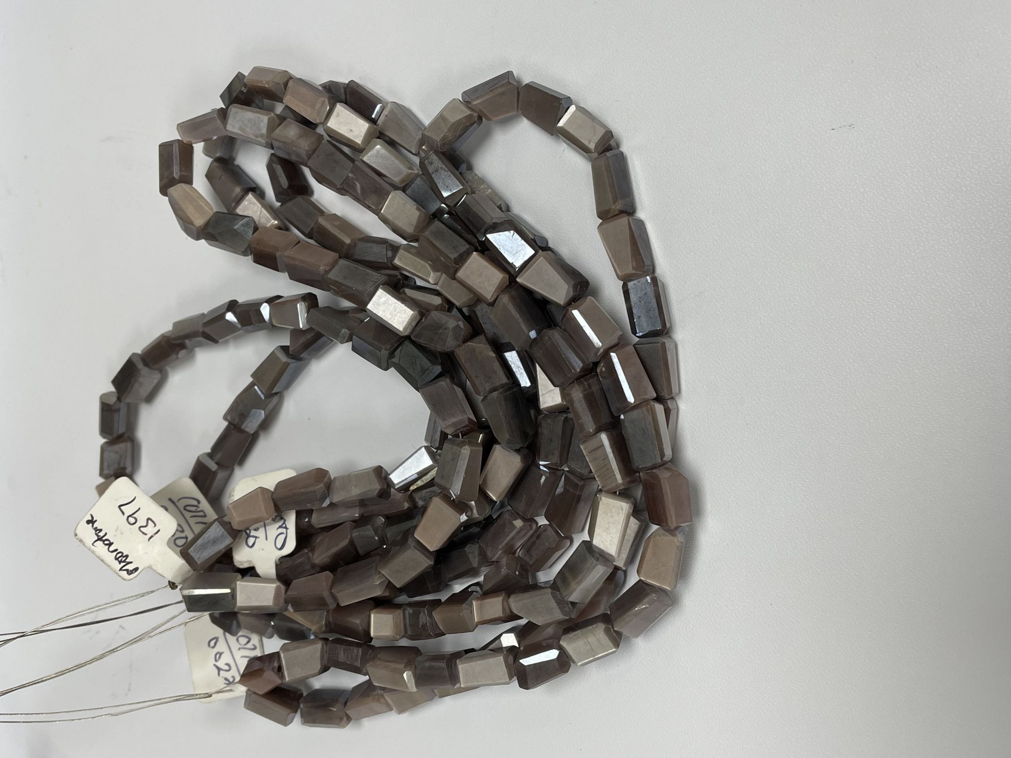 Coated Chocolate Moonstone Nugget Faceted