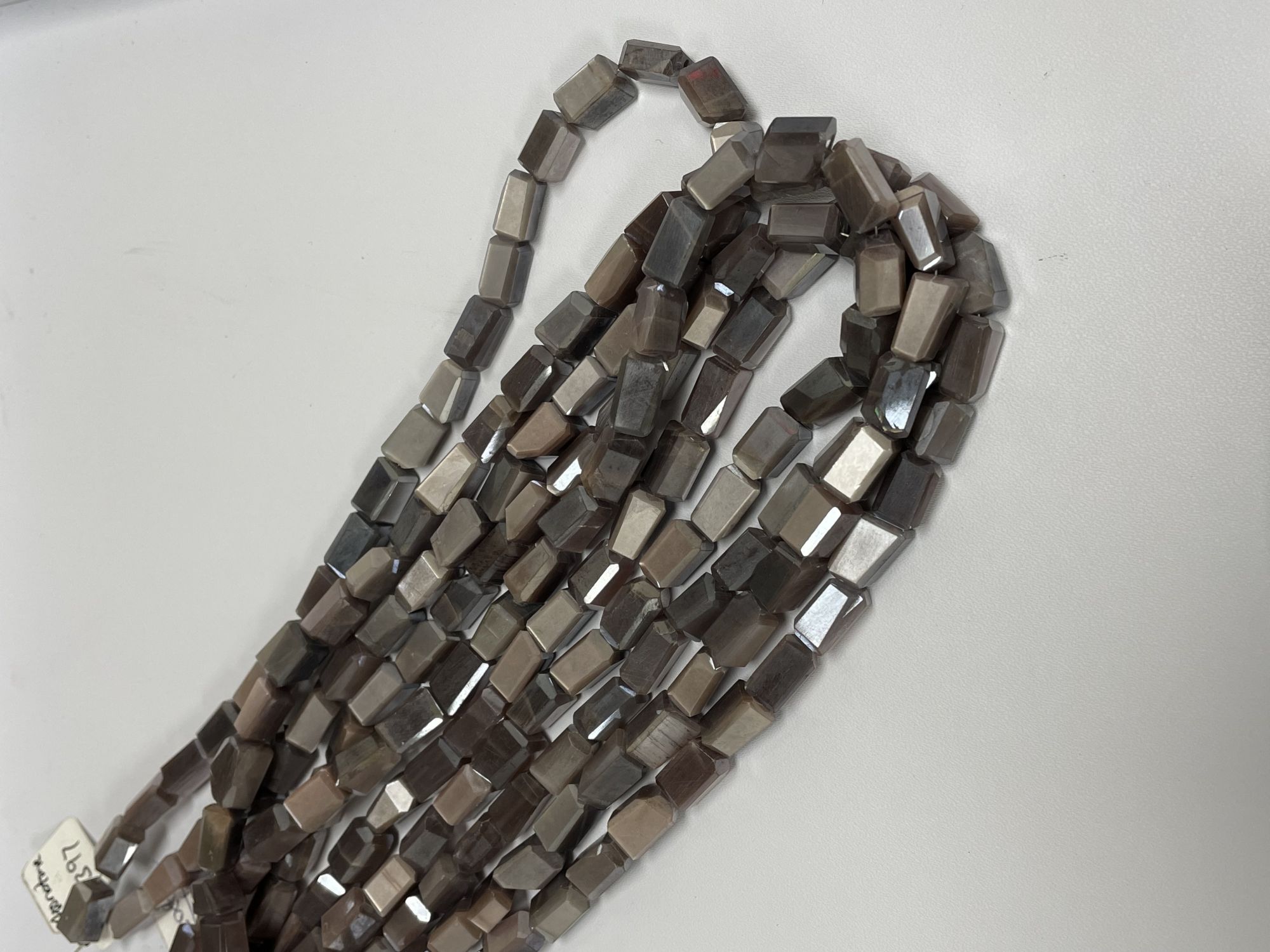 Coated Chocolate Moonstone Nugget Faceted