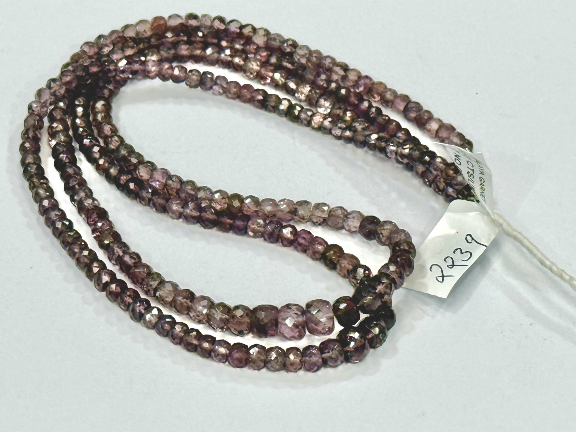 Malaia Garnet Rondelle