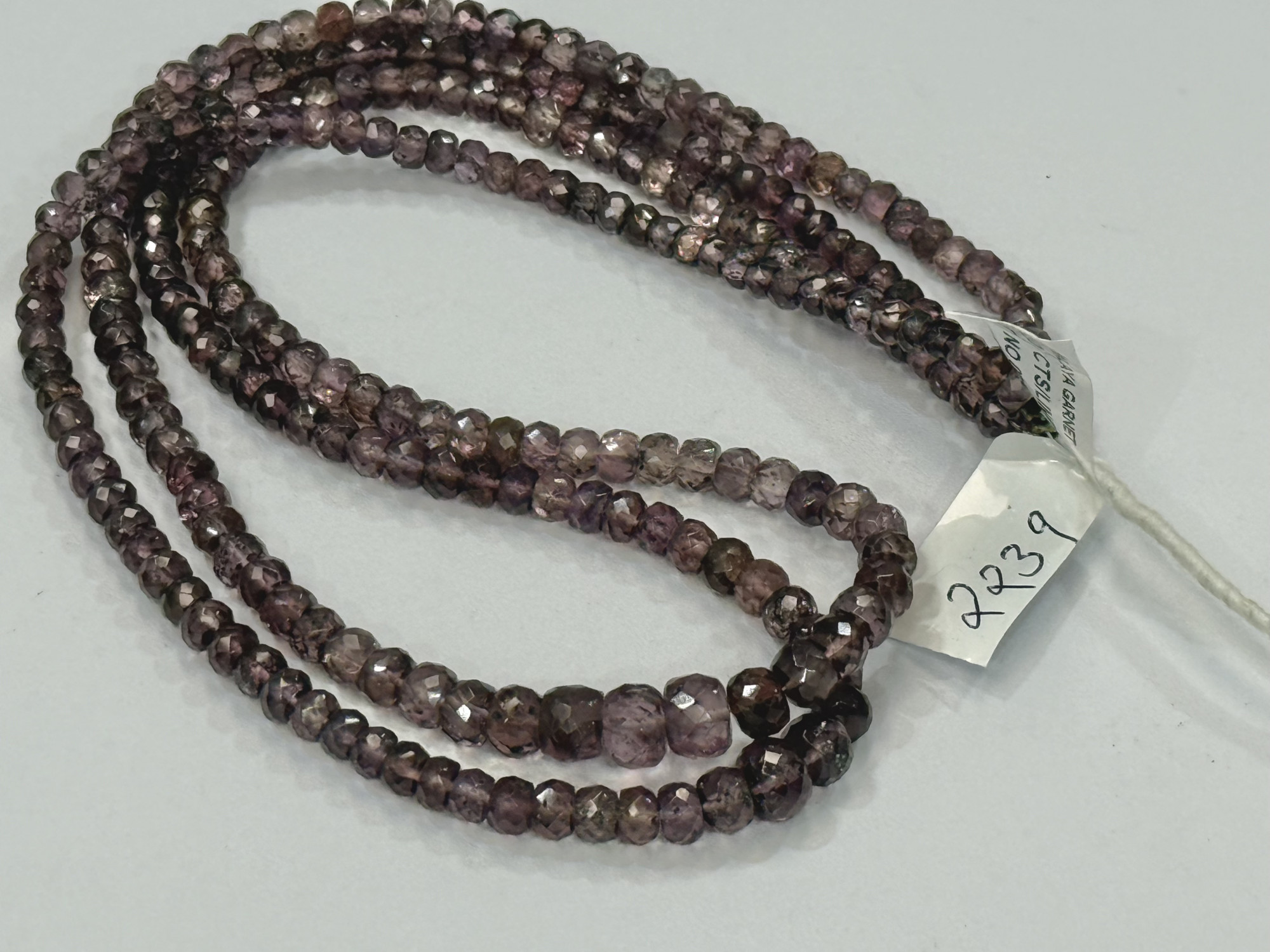 Malaia Garnet Rondelle