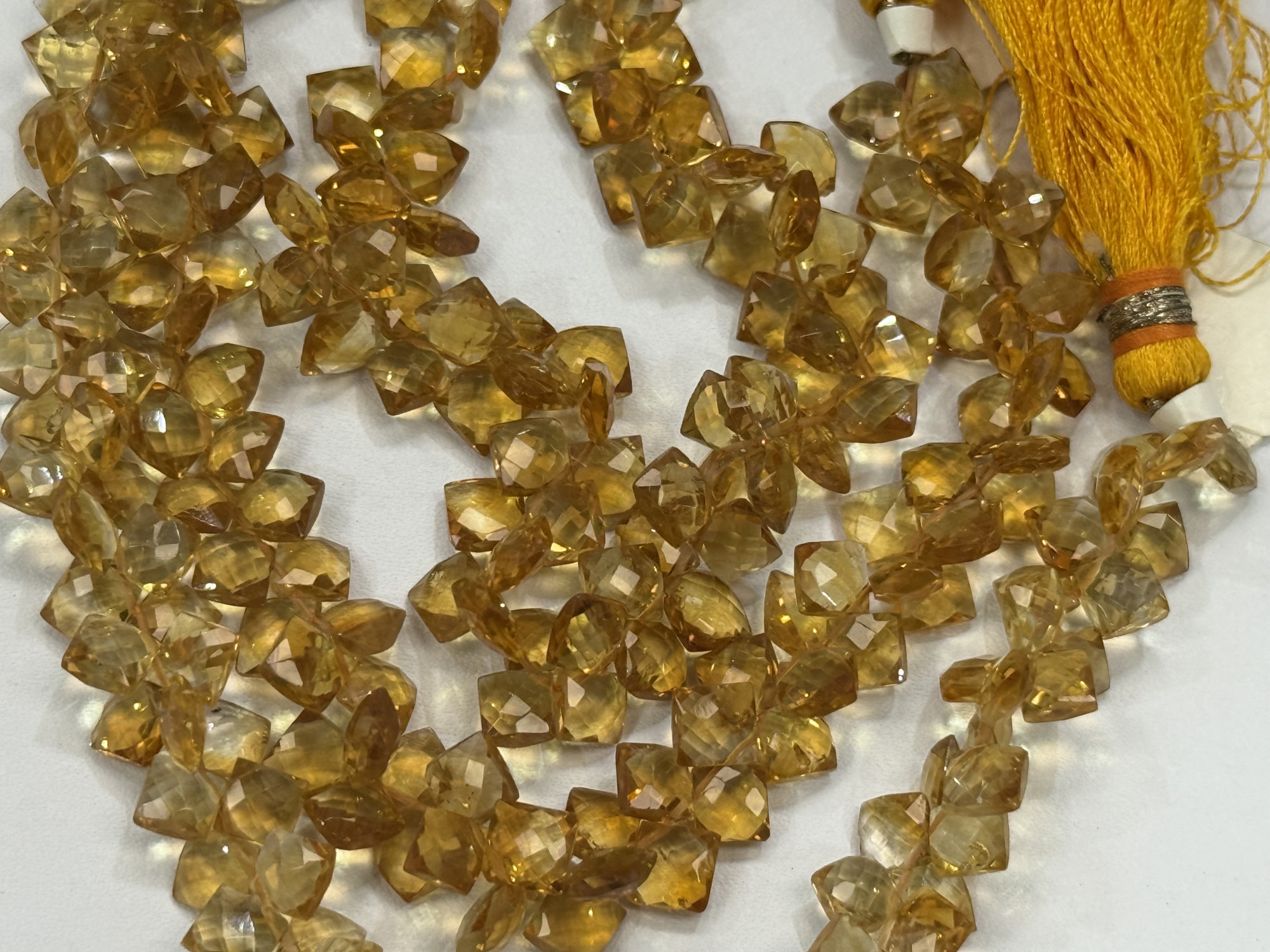 Citrine Cushion Faceted