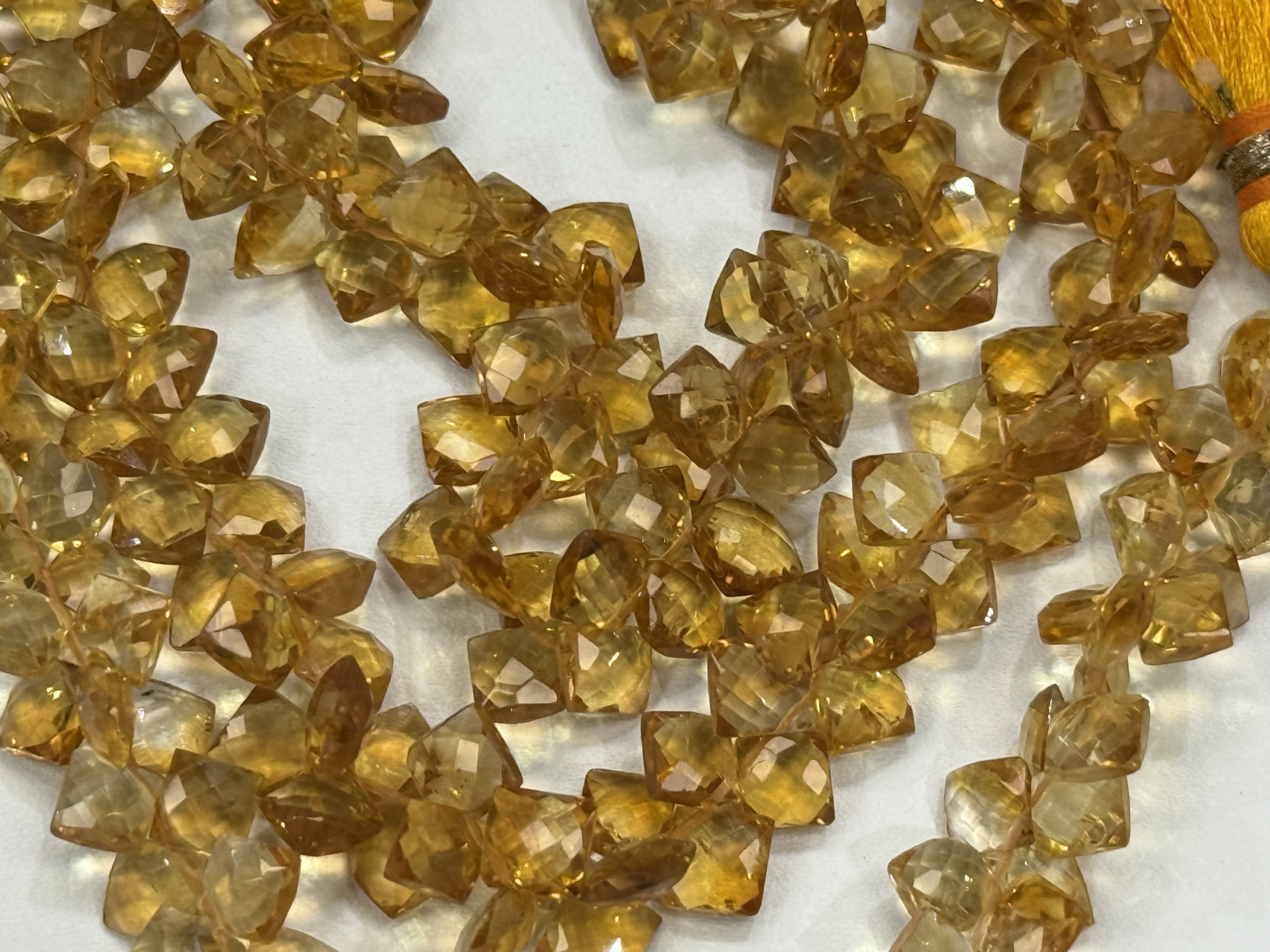 Citrine Cushion Faceted