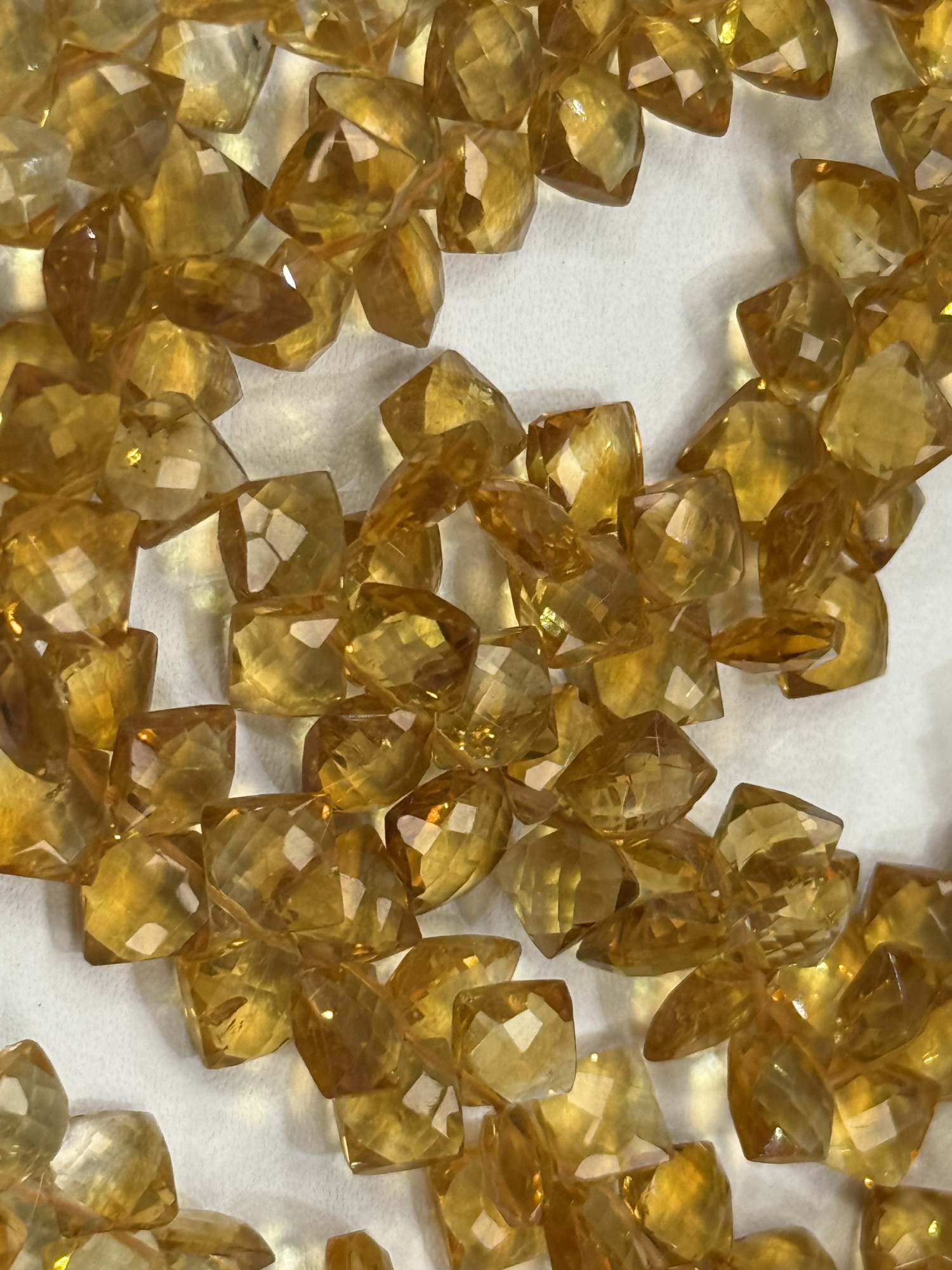 Citrine Cushion Faceted