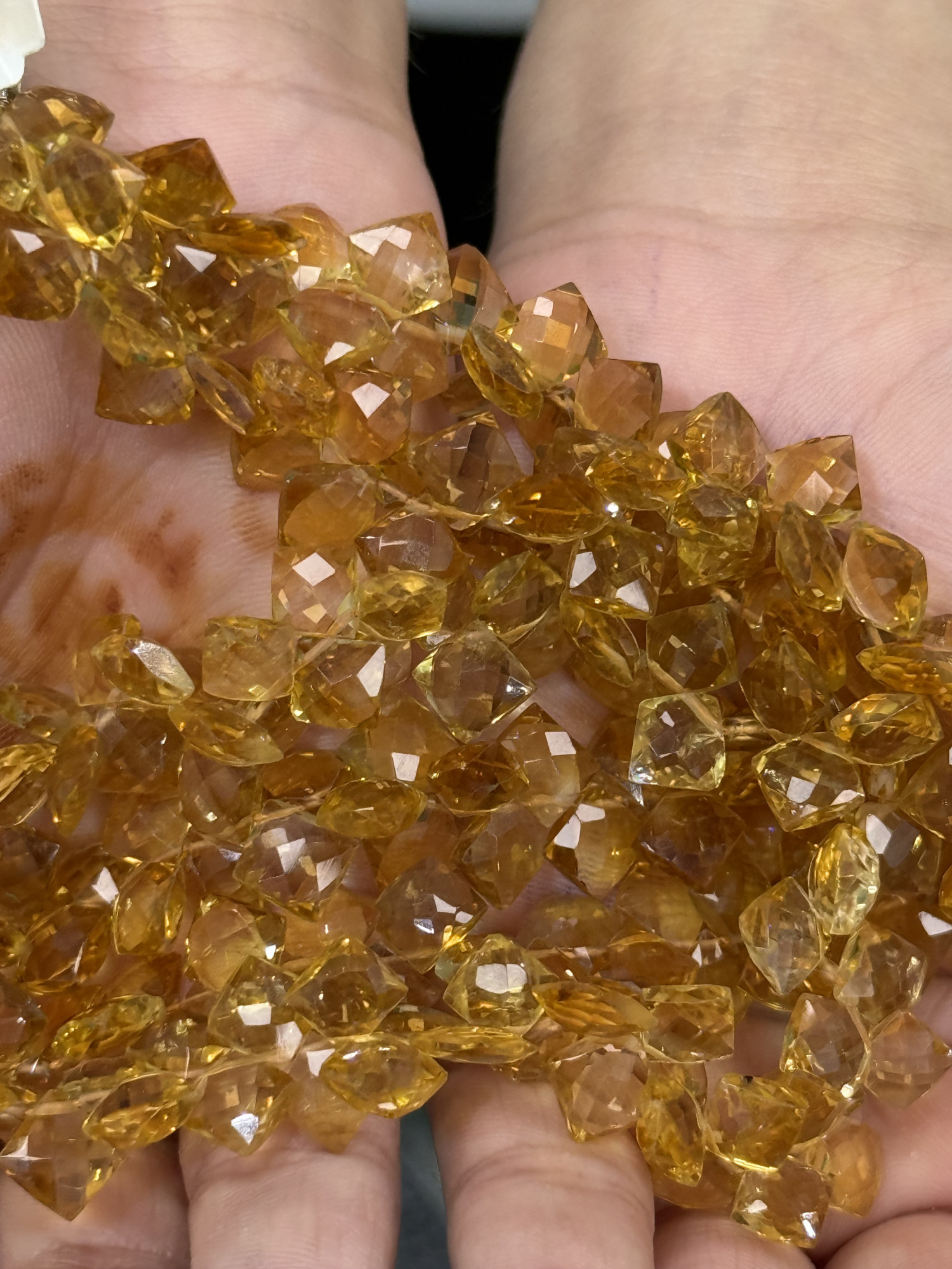 Citrine Cushion Faceted