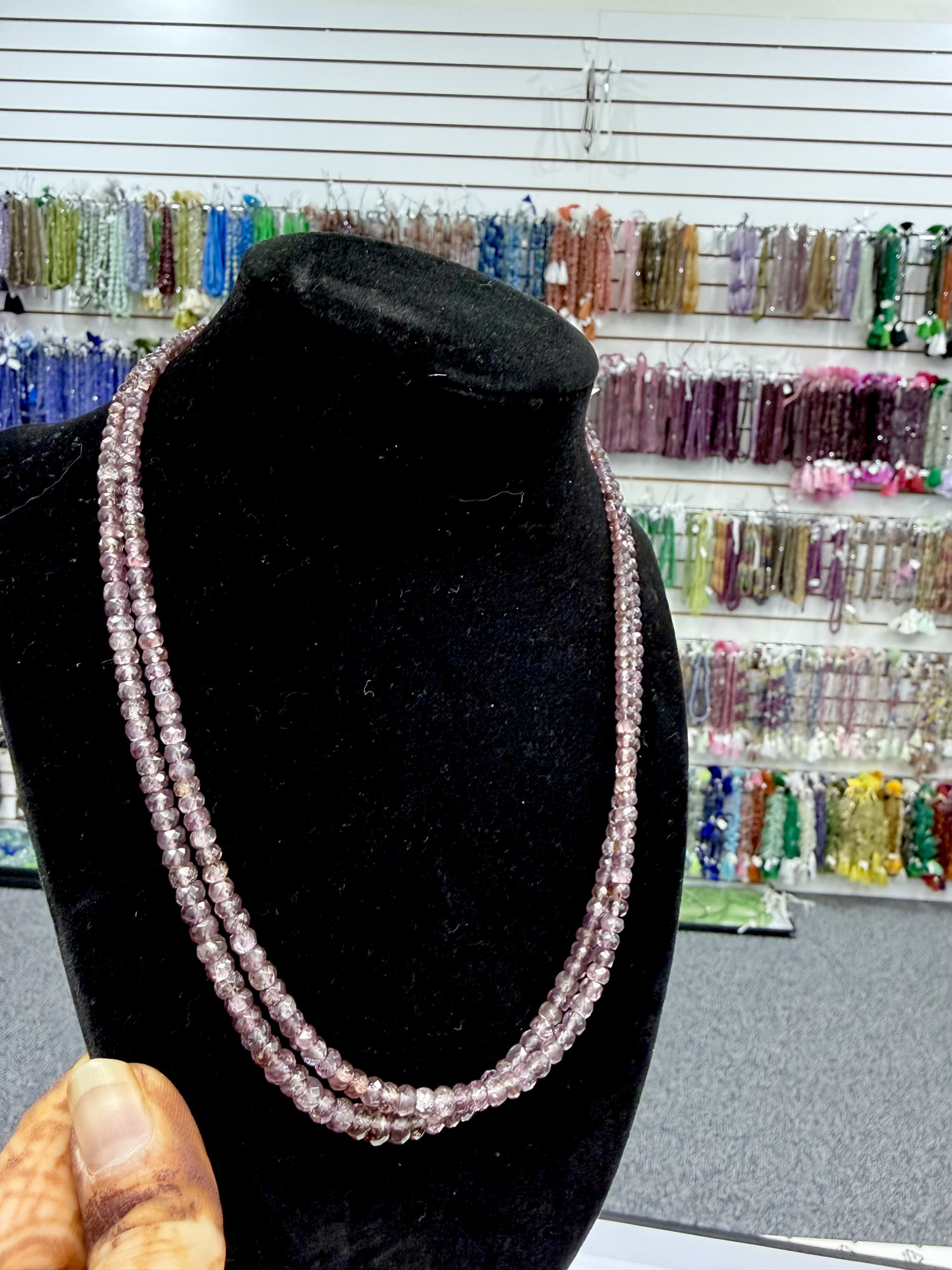 Malaia Garnet Rondelle
