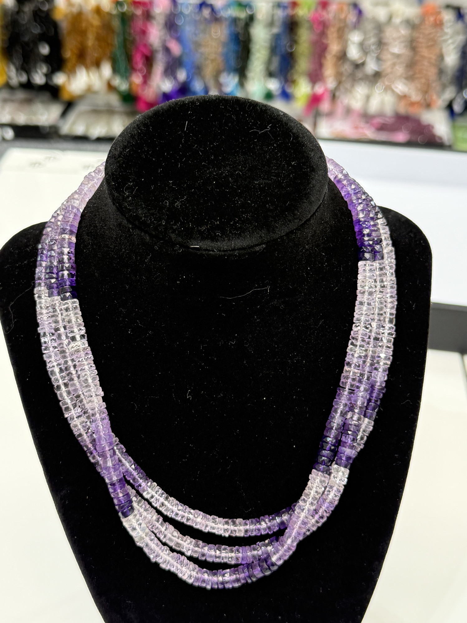 Purple Amethyst Tire Faceted