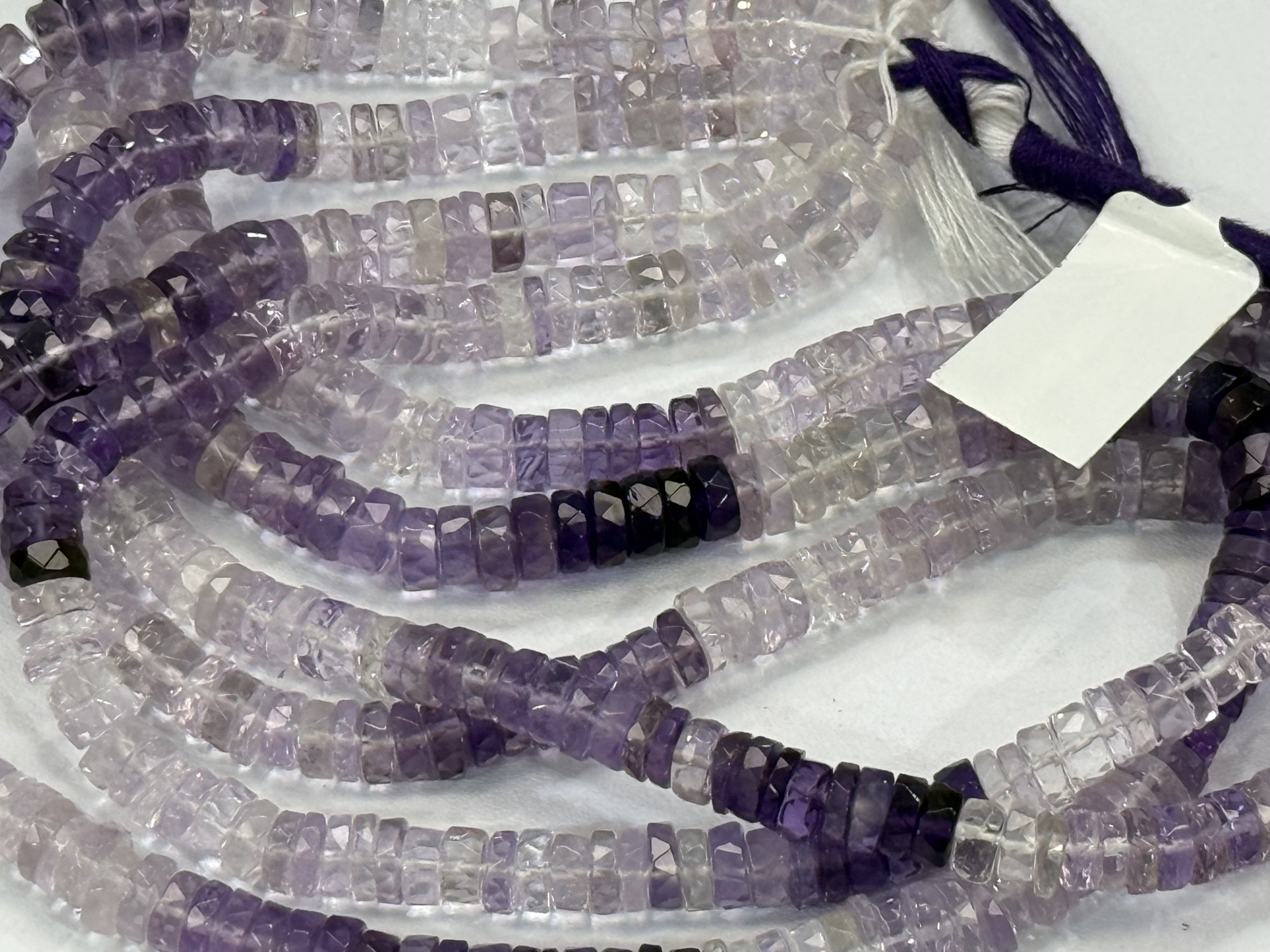 Purple Amethyst Tire Faceted